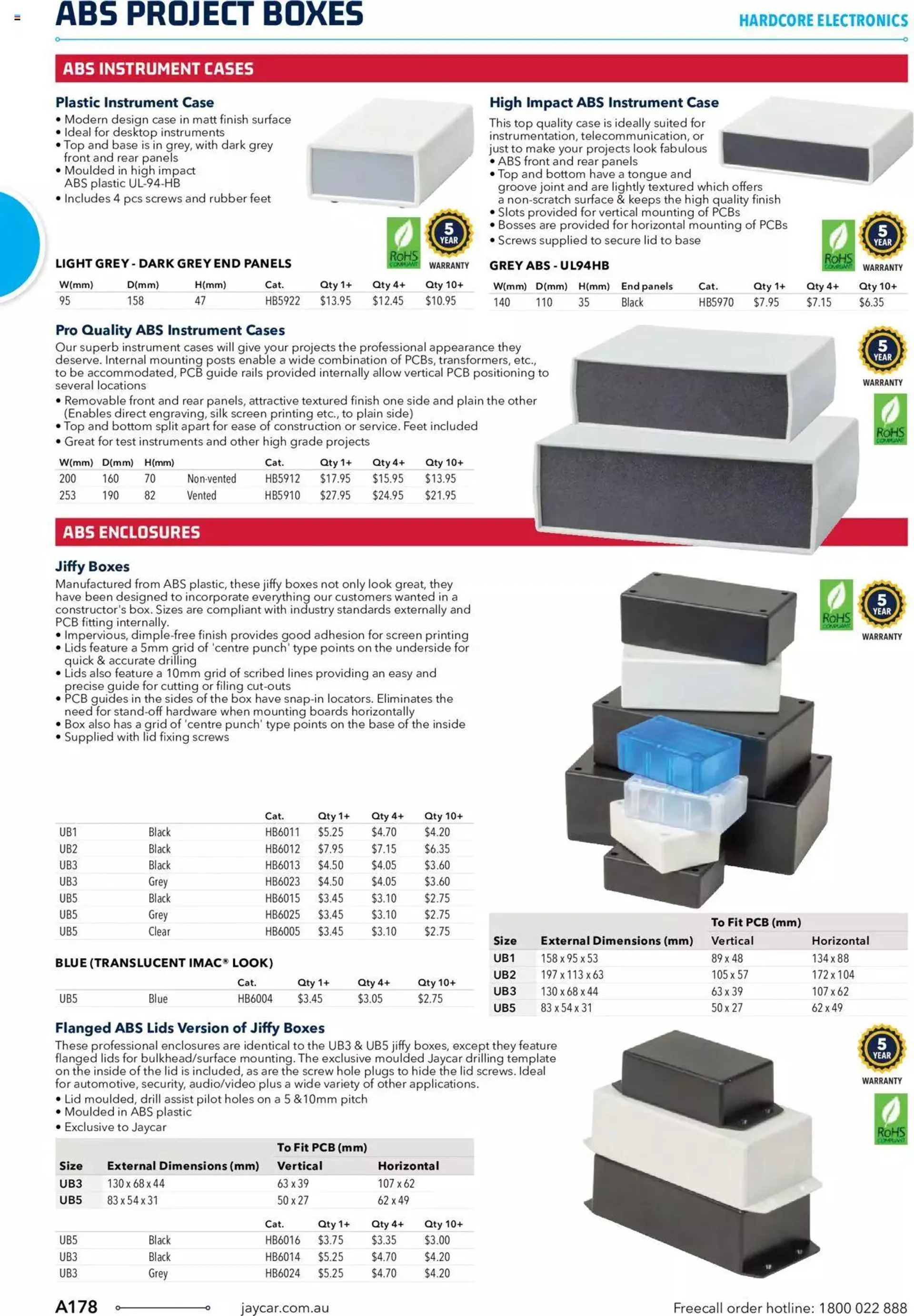 Jaycar Engineering And Scientific Catalogue Back - Catalogue valid from 27 October to 31 January 2024 - page 178