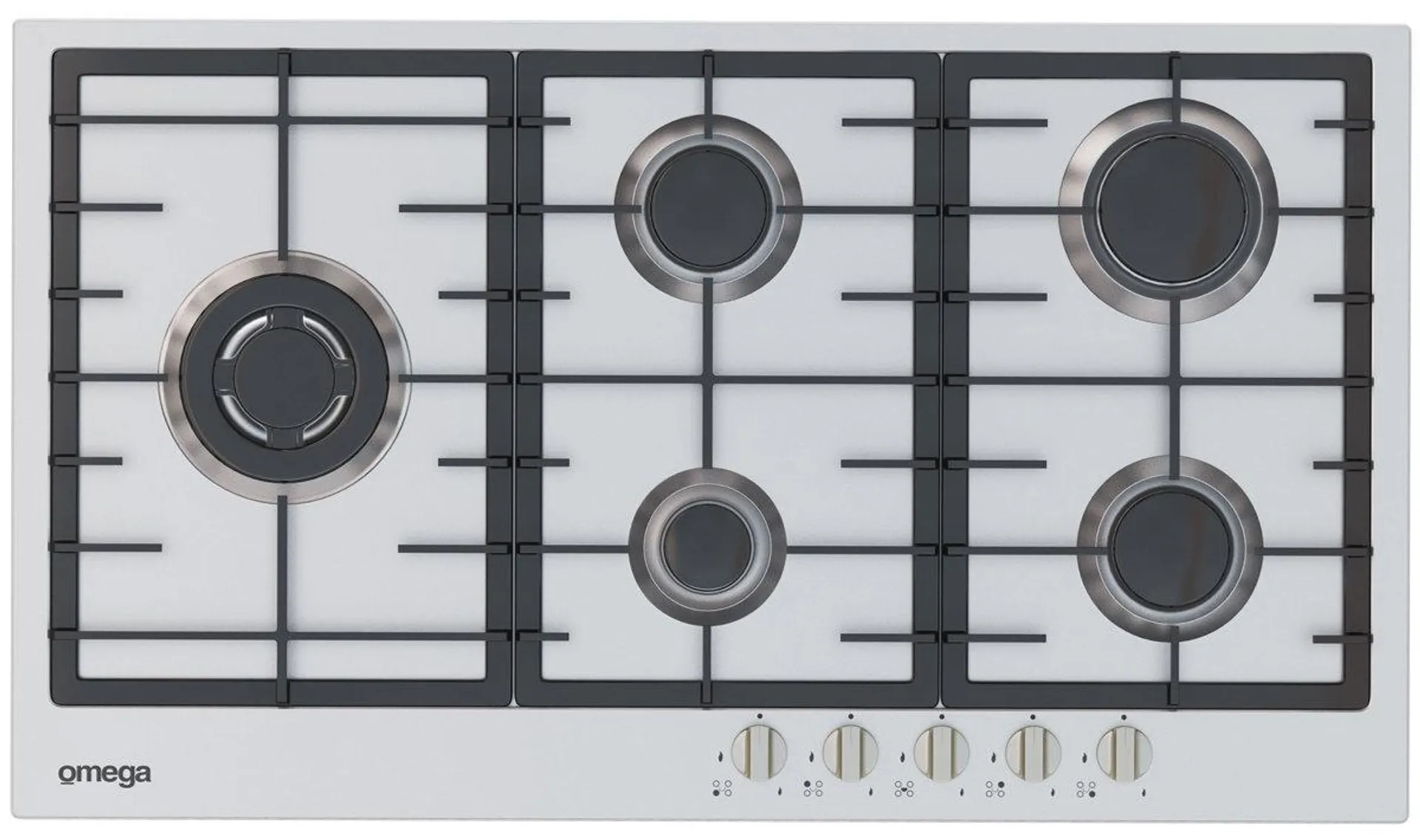 Omega 90cm Natural Gas Cooktop OCG90FXB