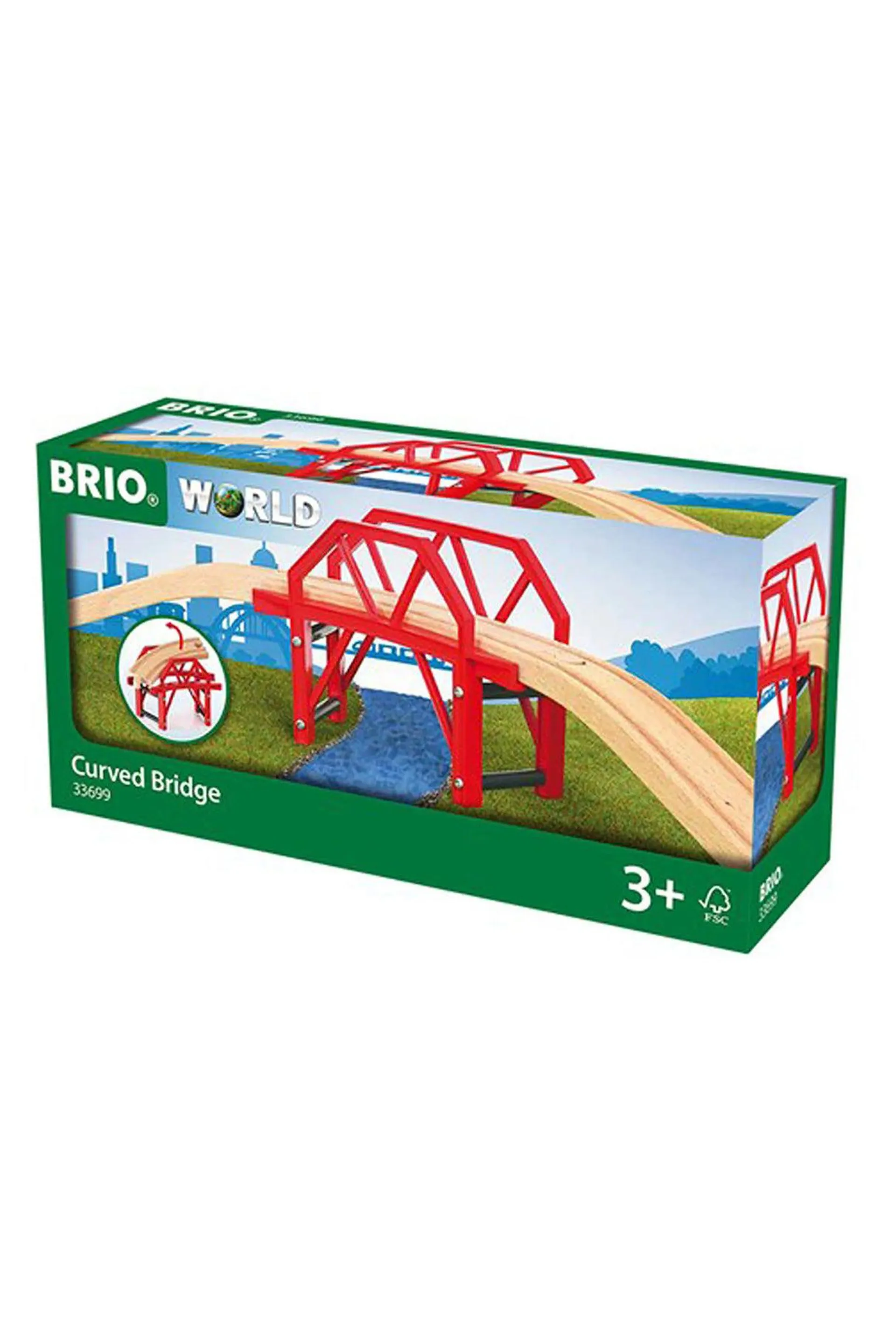 BRIO 33699 Curved Bridge Set
