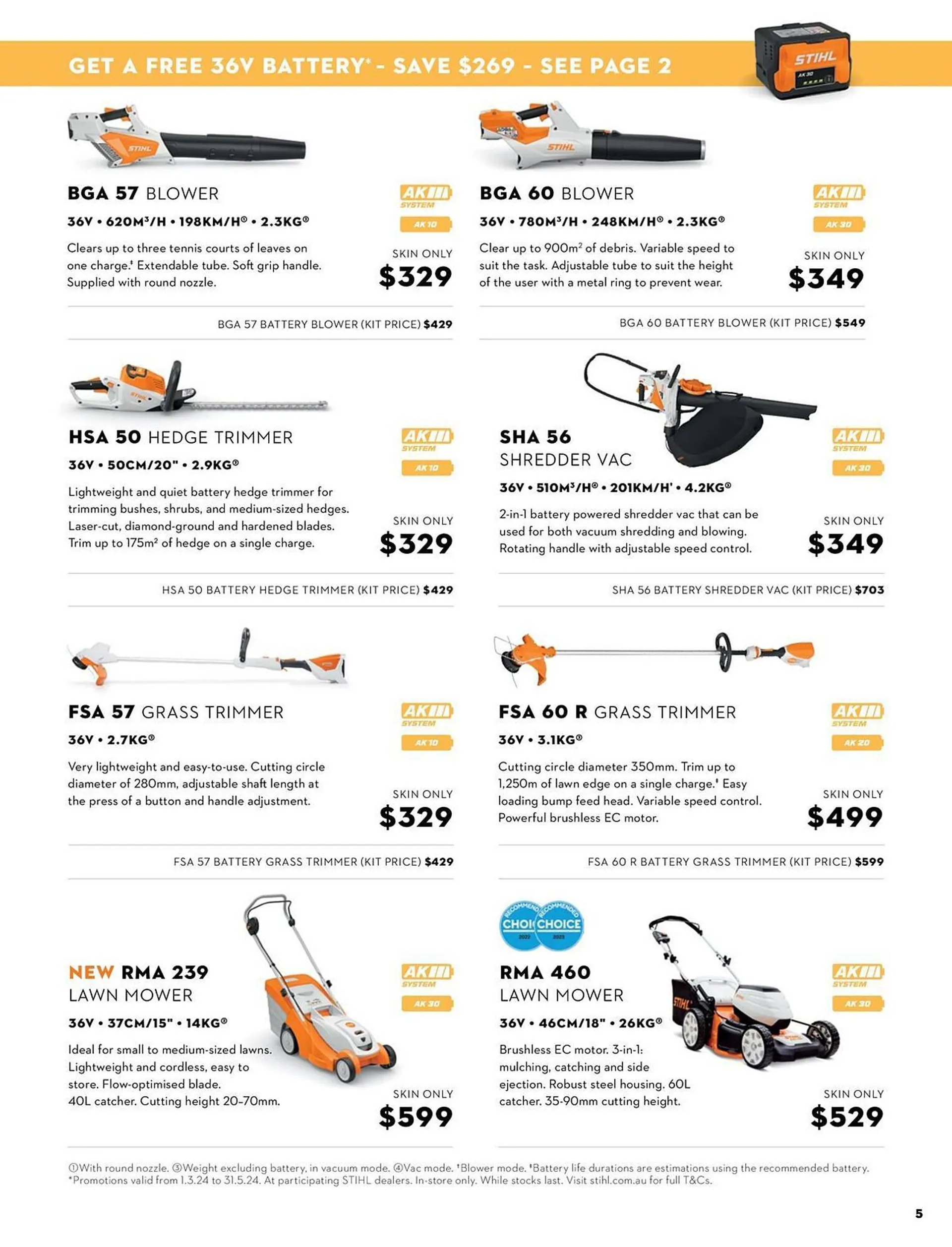 STIHL catalogue - Catalogue valid from 1 March to 31 May 2024 - page 5