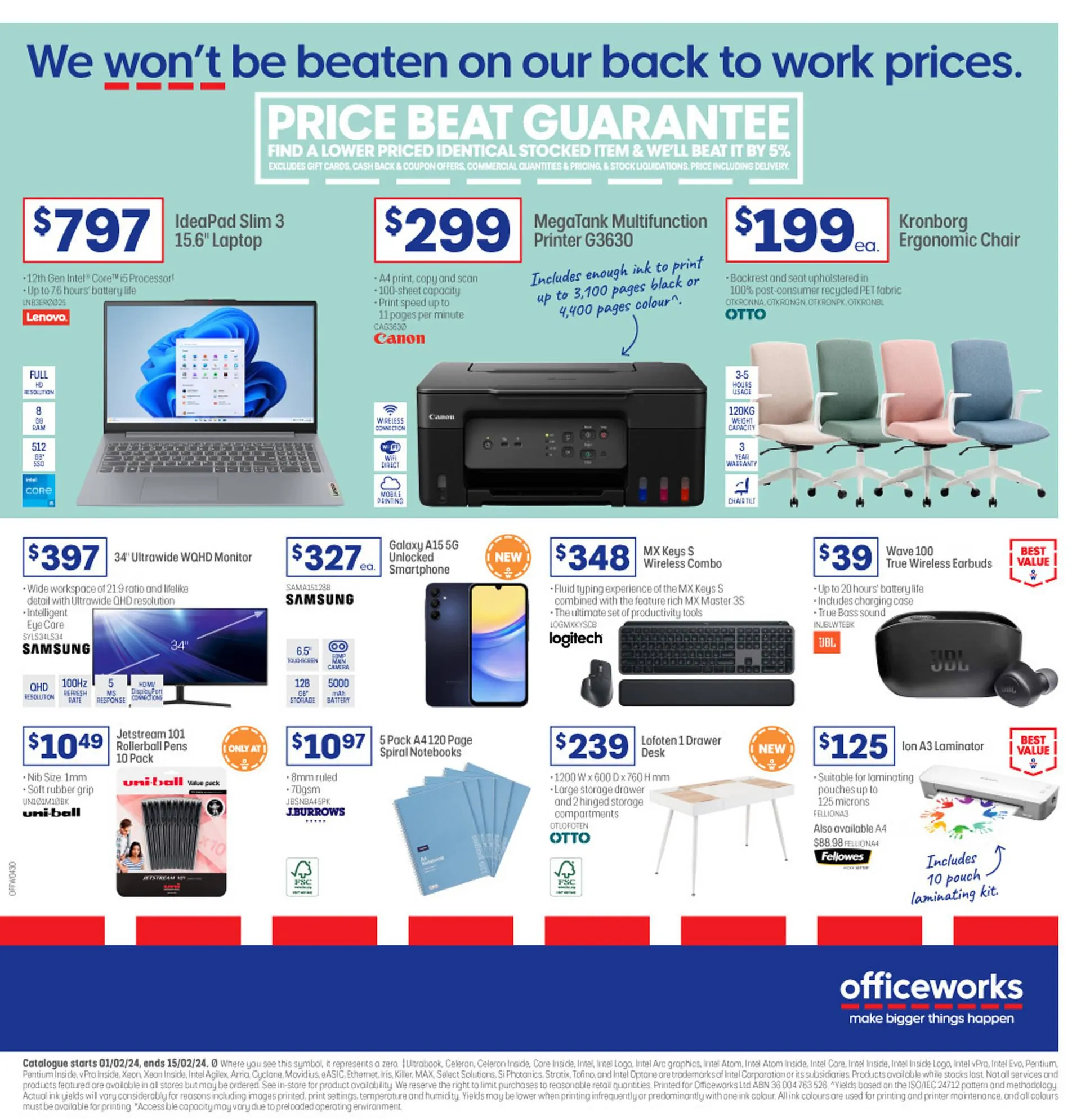 Officeworks catalogue - Catalogue valid from 1 February to 15 February 2024 - page 