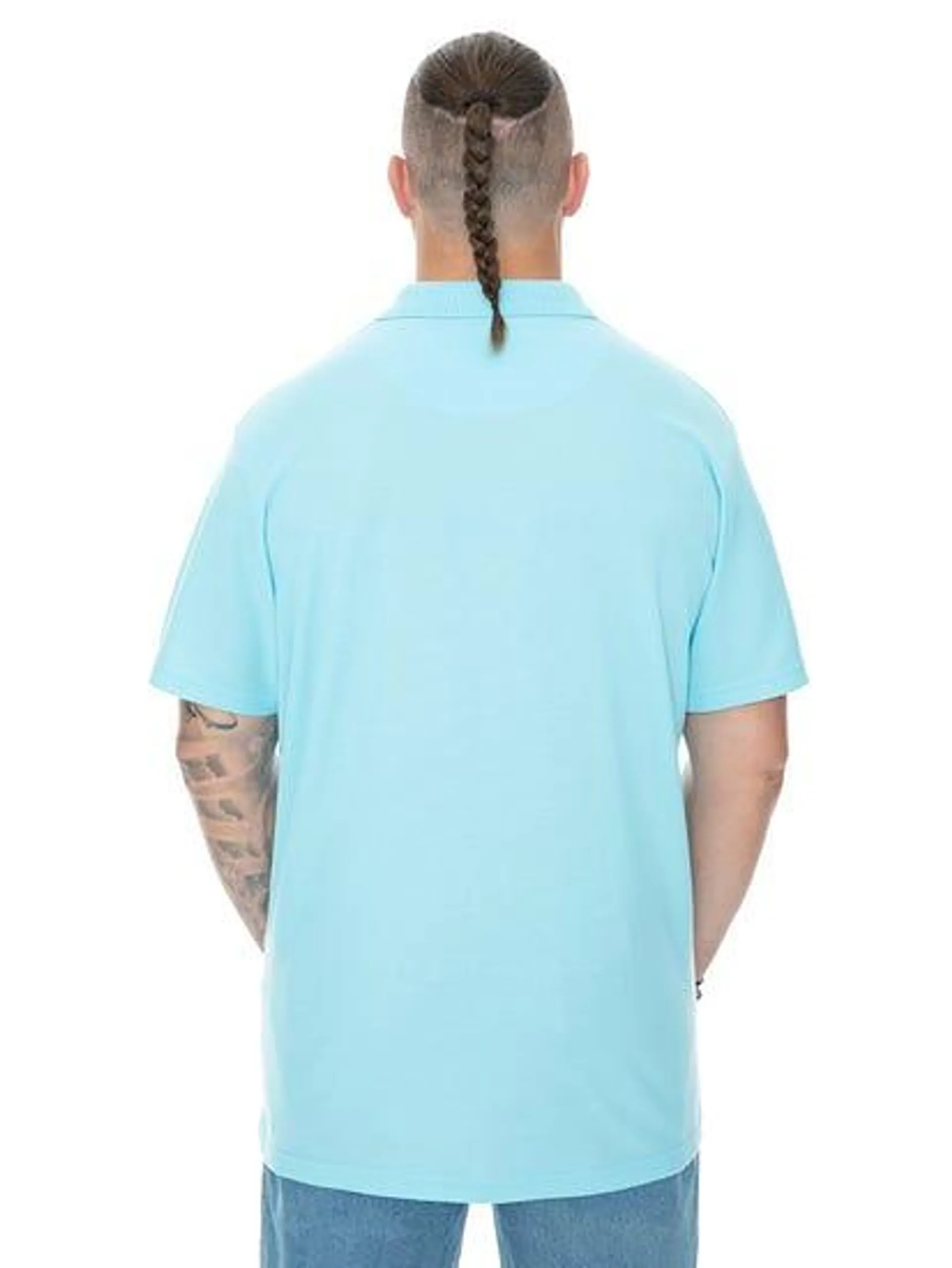 Built N Fit Aqua Polo With Collar