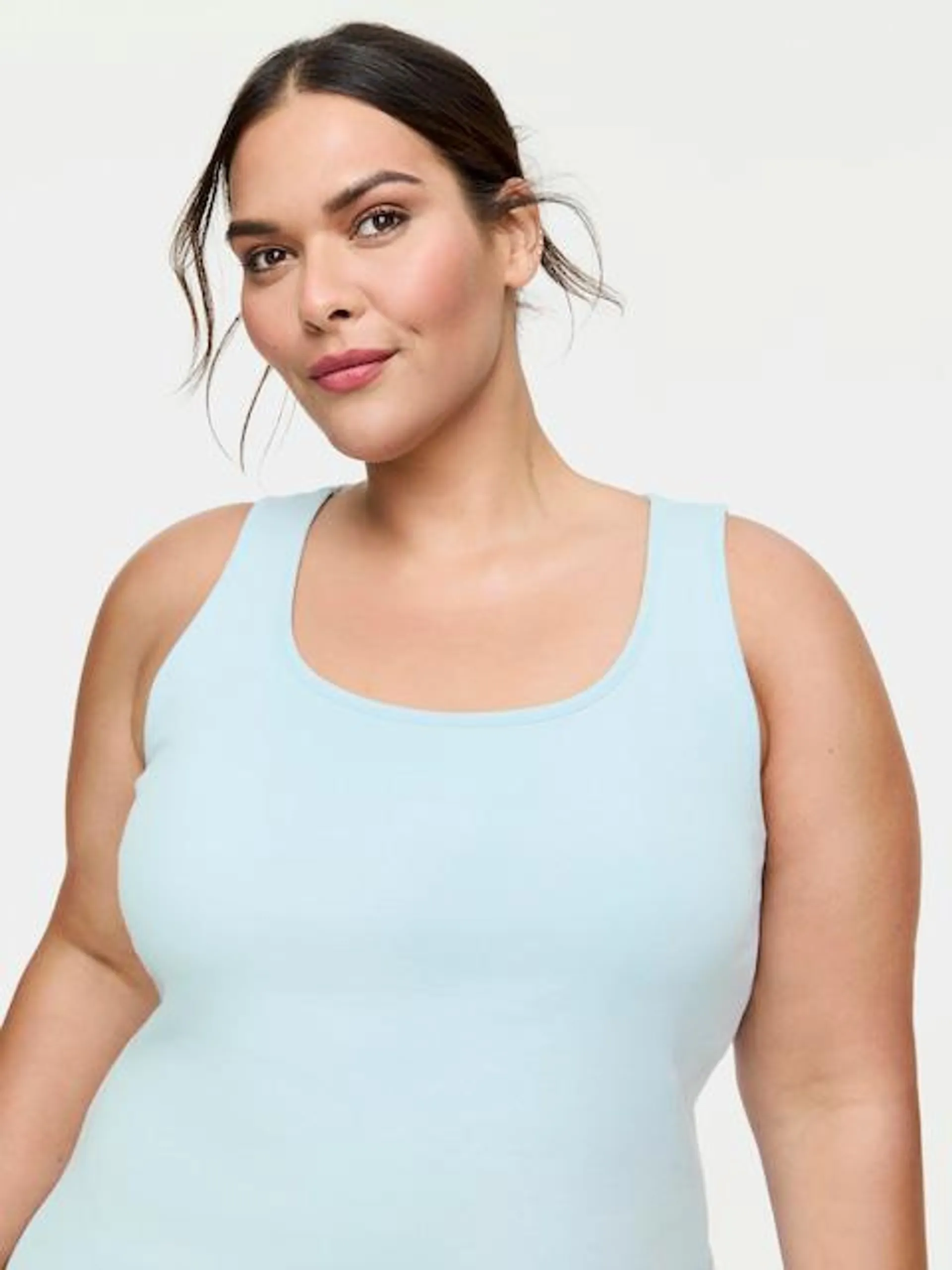 P.A. Plus Classic Tank With Shelf Bra