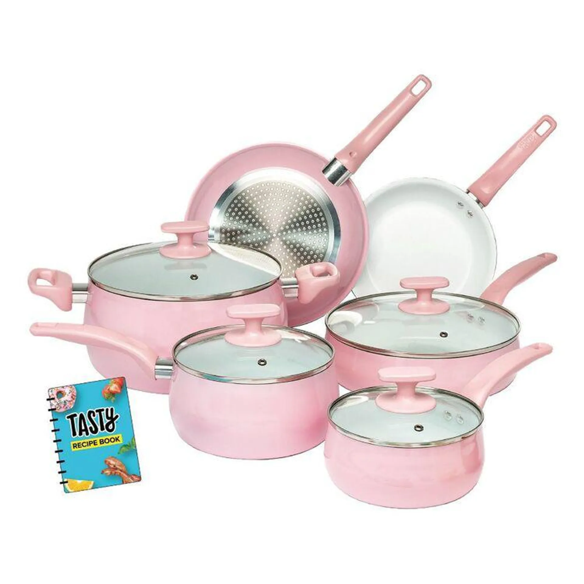 Tasty Cookware 7 Piece Set Pink