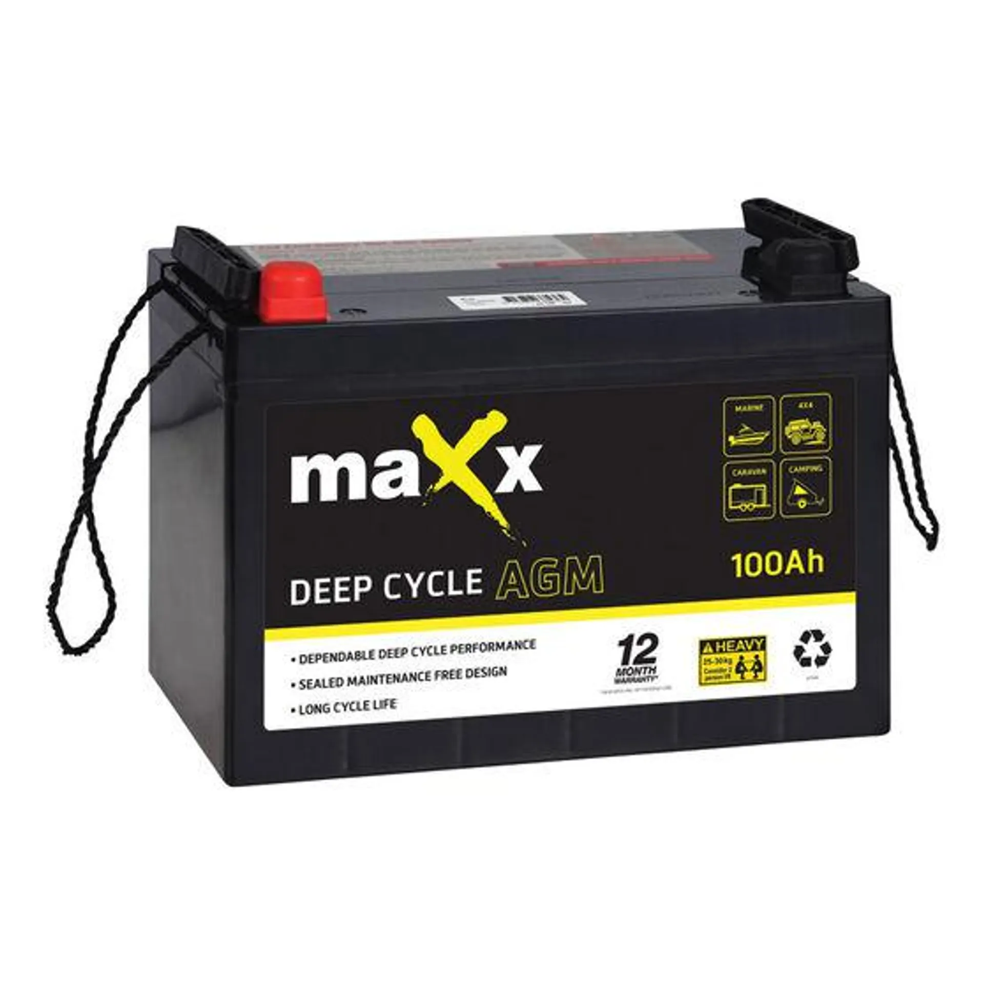 Maxx Deep Cycle Battery DC12-100Ah AGM