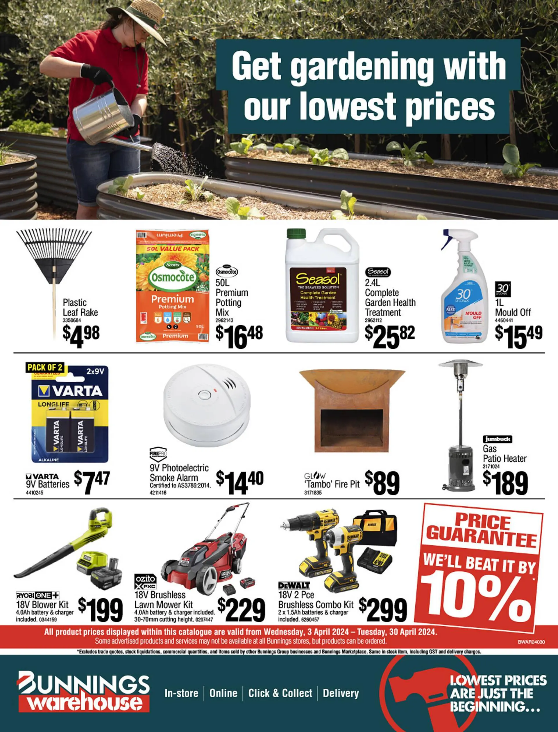 Bunnings catalogue - Catalogue valid from 3 April to 30 April 2024 - page 1