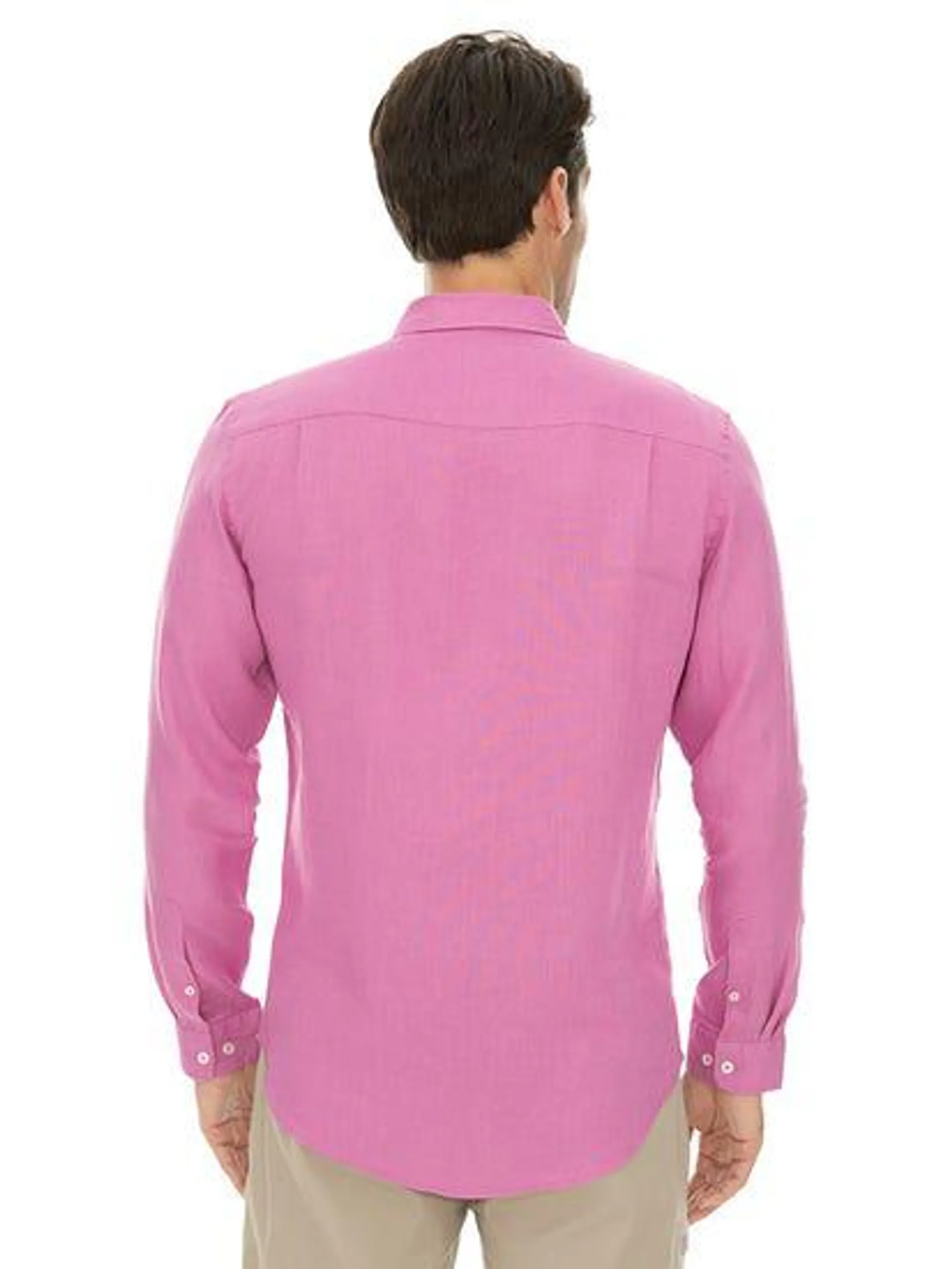 Riley Adams Berry Linen Shirt