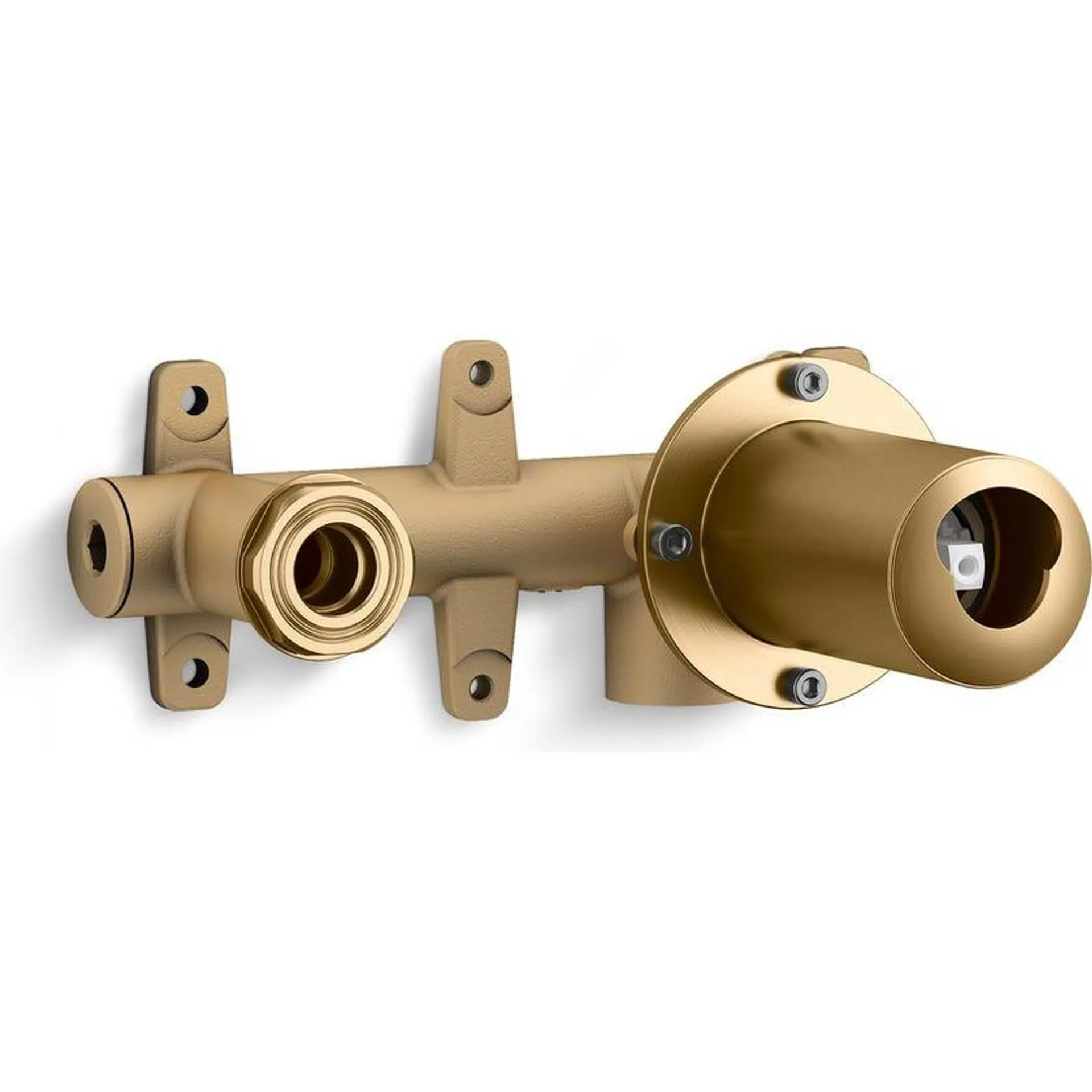 Kohler 28138TDR2MB Components Brushed Brass Mixer and Spout Inwall Body