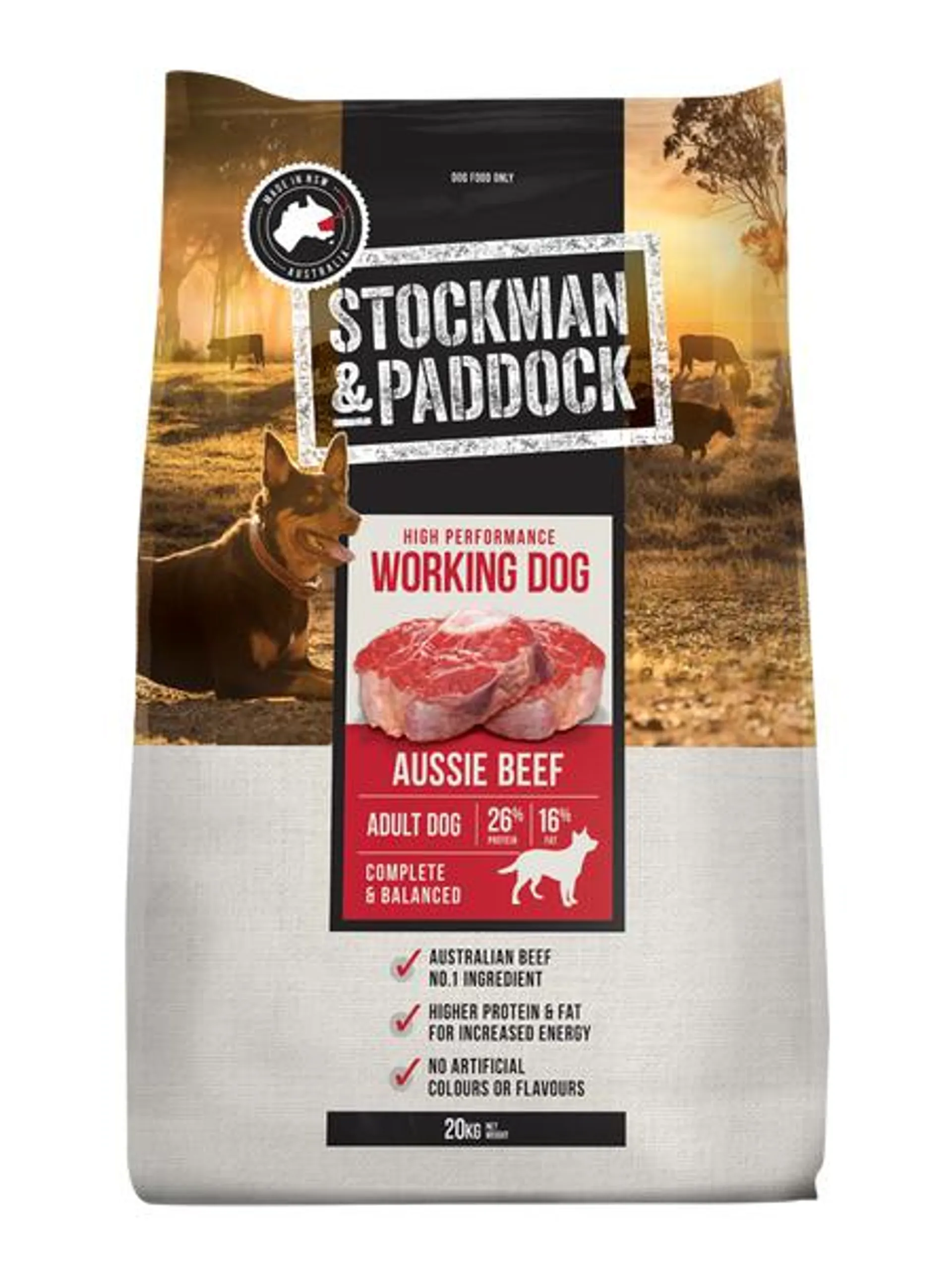 Stockman & Paddock - Working Dog Dry Food (20kg)