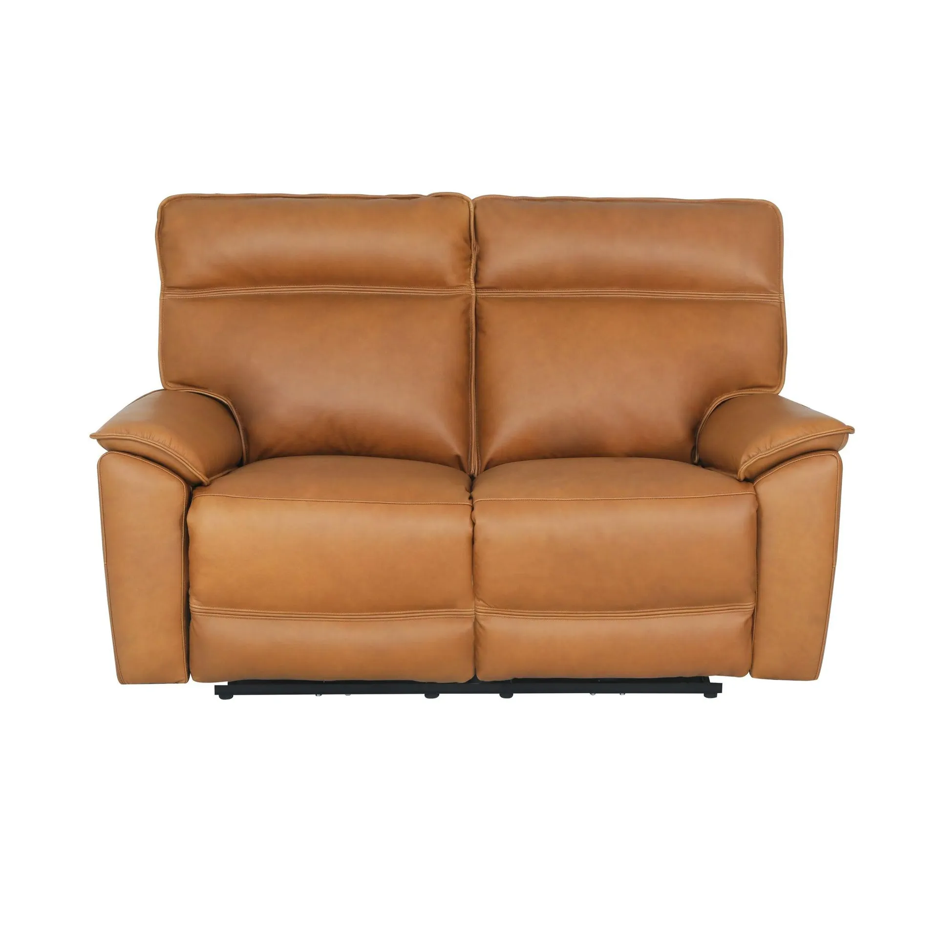 Dillon 2 Seater Leather Recliner Sofa Light Chestnut