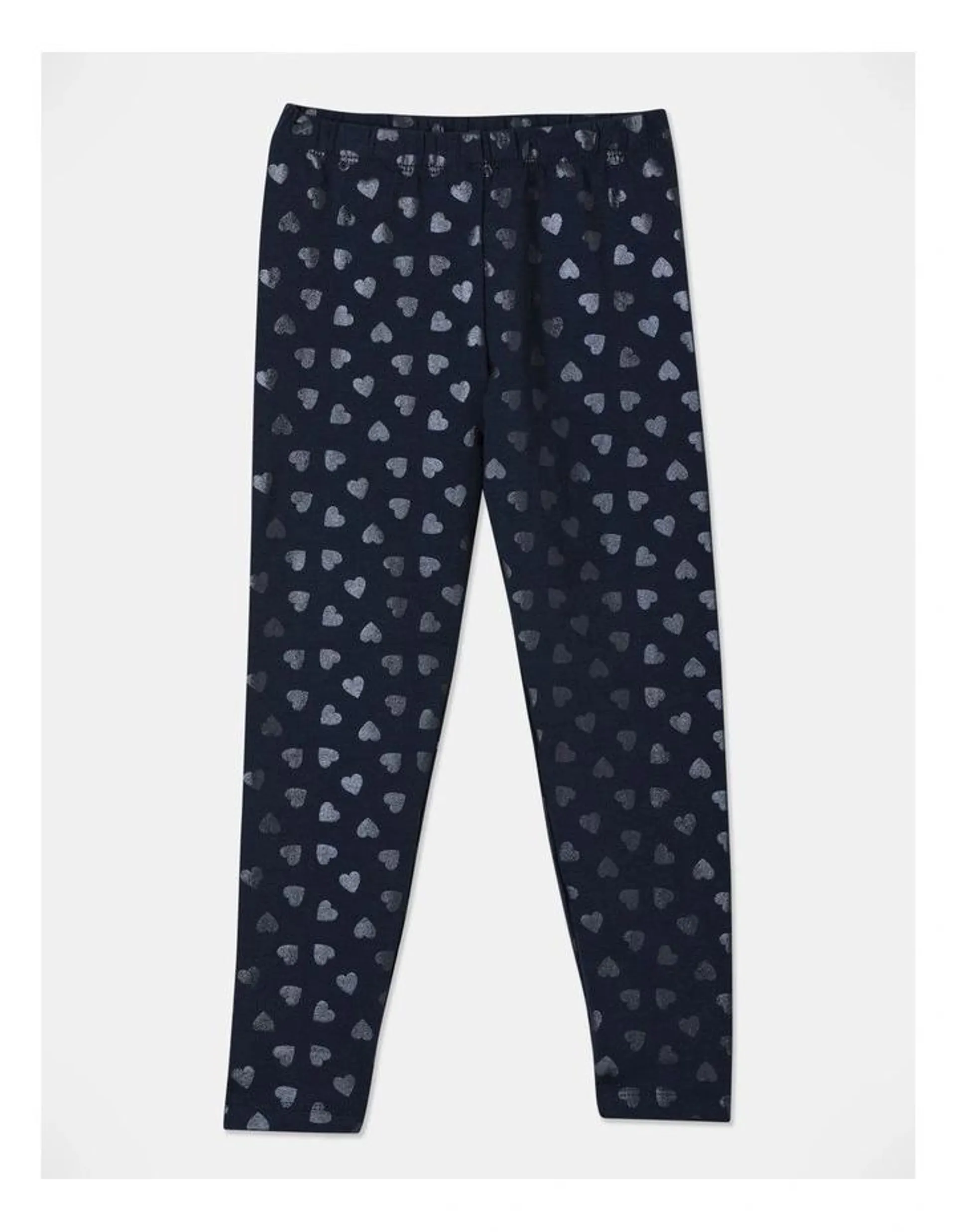 Heart Essential Legging In Navy