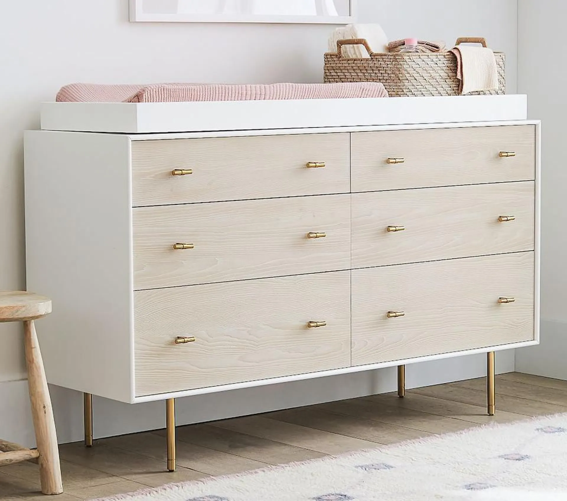 west elm x pbk Modernist Extra-Wide Dresser & Topper