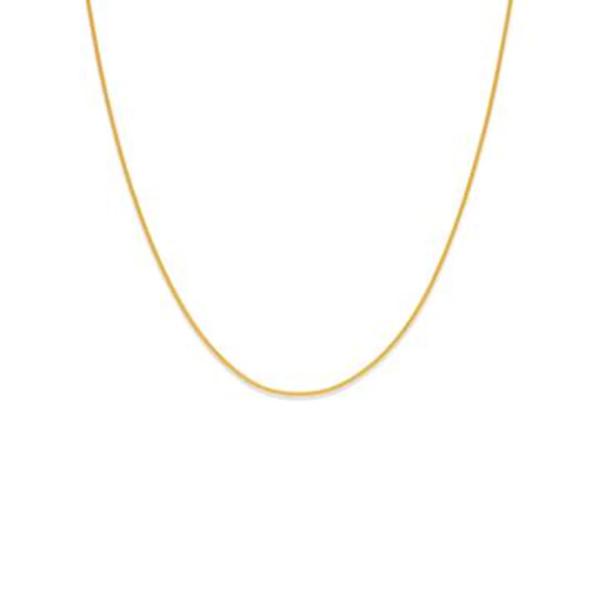 9ct Gold 45cm Solid Curb Chain