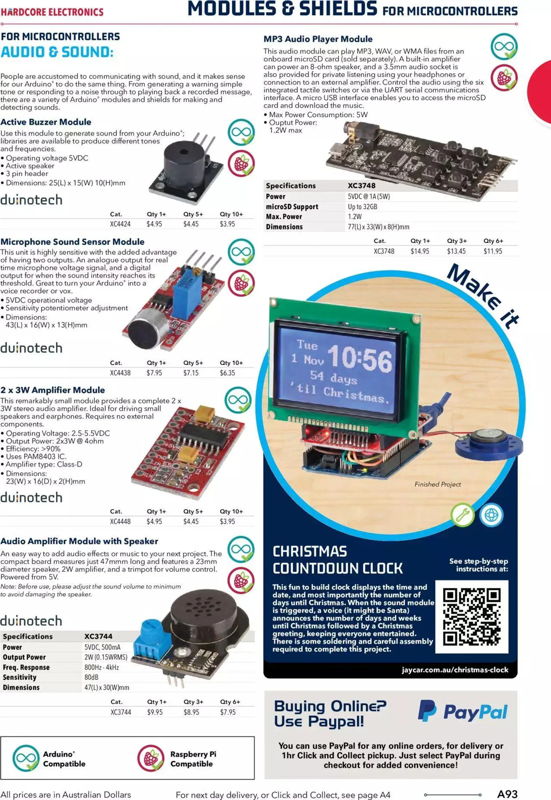 Jaycar Engineering And Scientific Catalogue Back - Catalogue valid from 27 October to 31 January 2024 - page 93