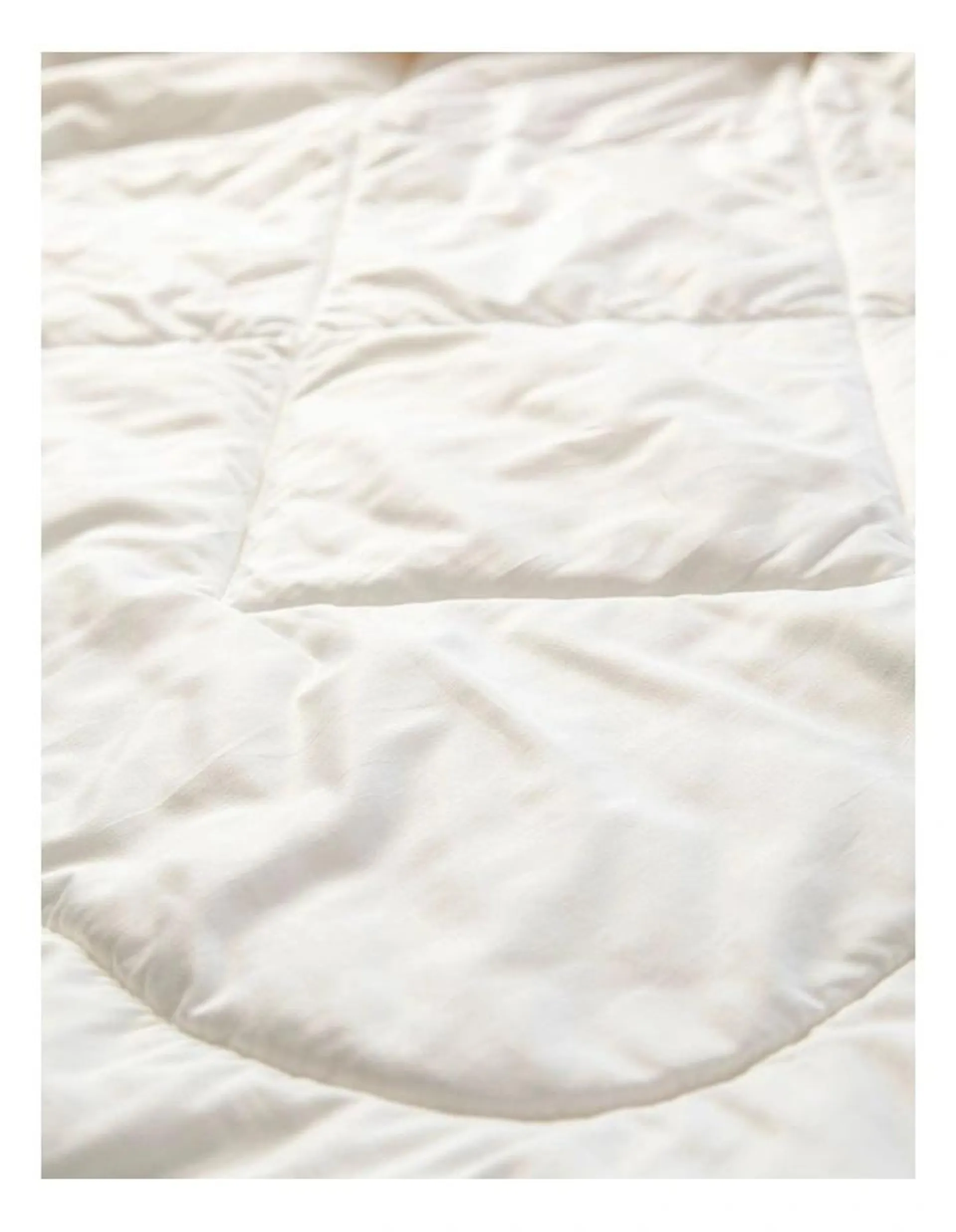 Cool Australian Wool Cotton Quilt in White