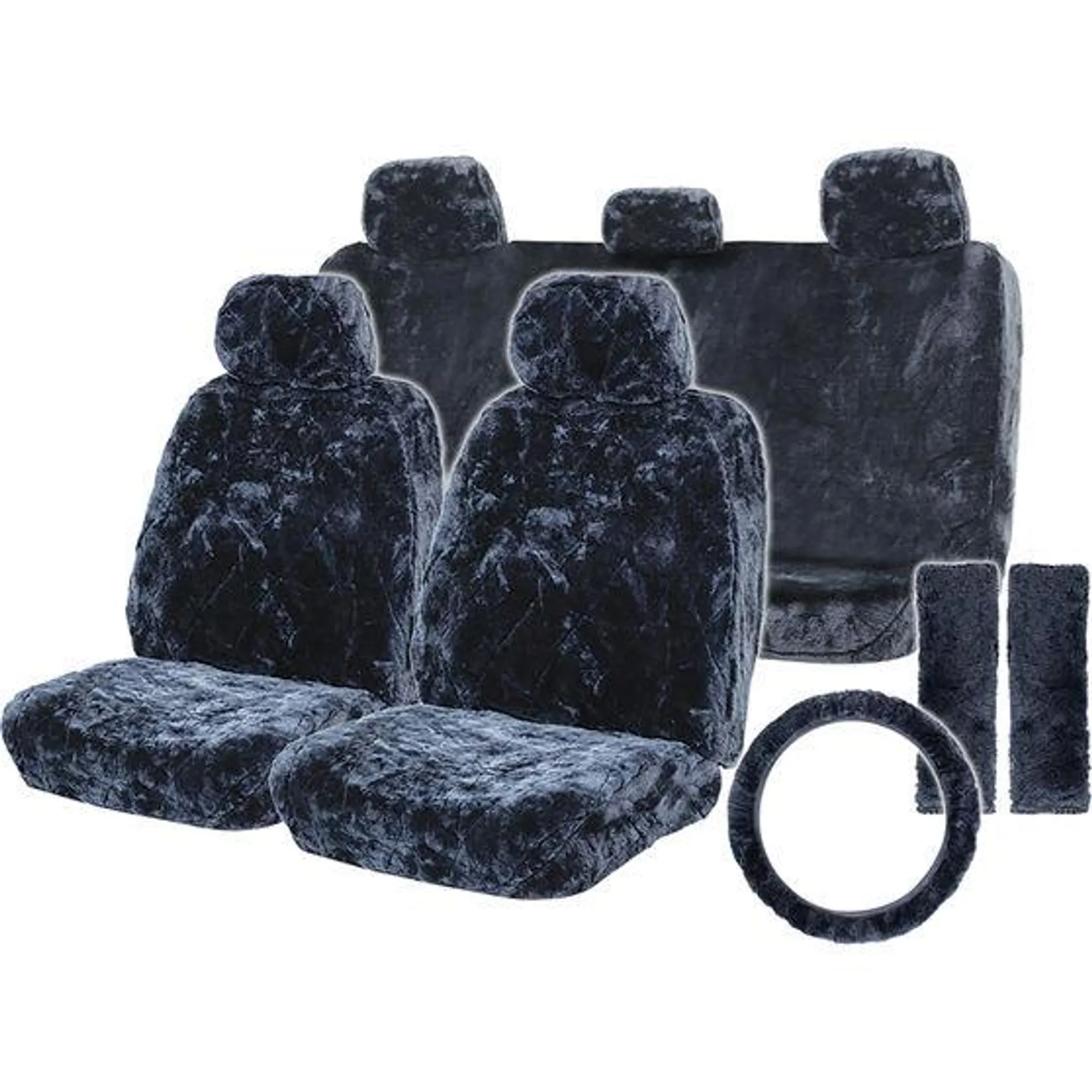 SCA Sheepskin Pack 6 Piece Front and Rear Pack, Airbag Compatible