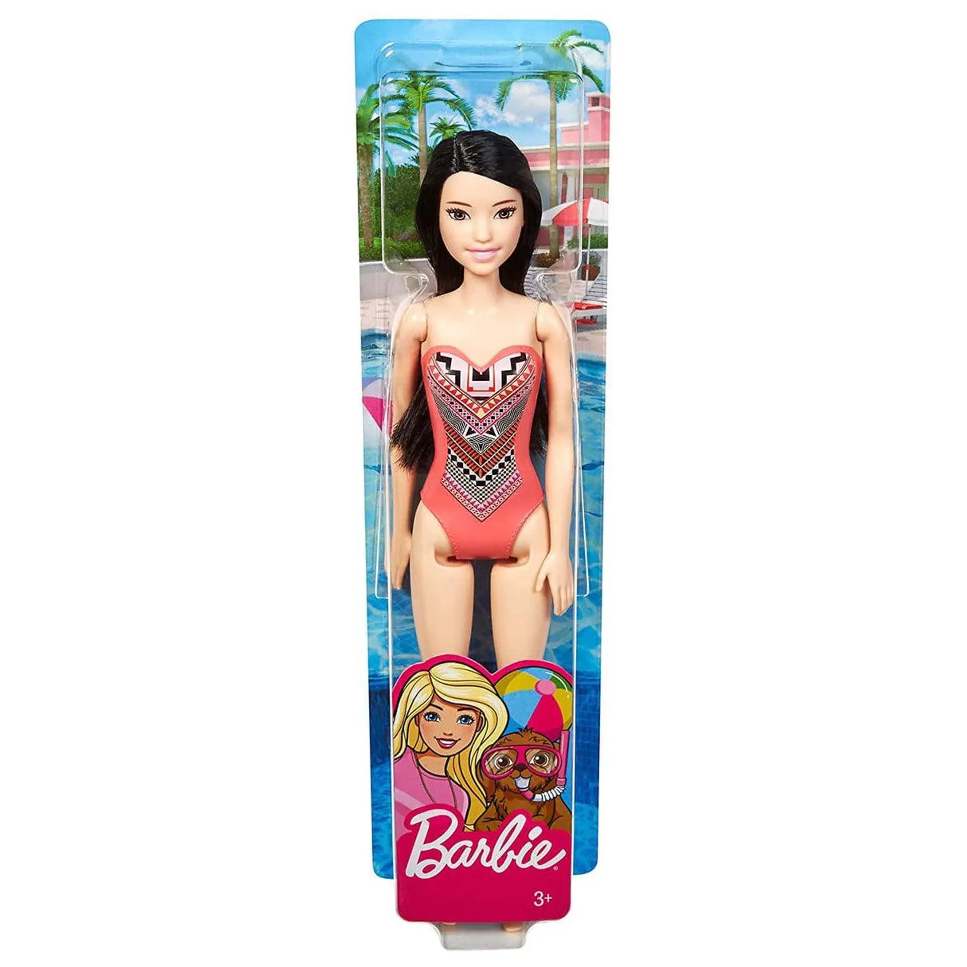 Barbie Swimsuit Doll - Pink Swimsuit