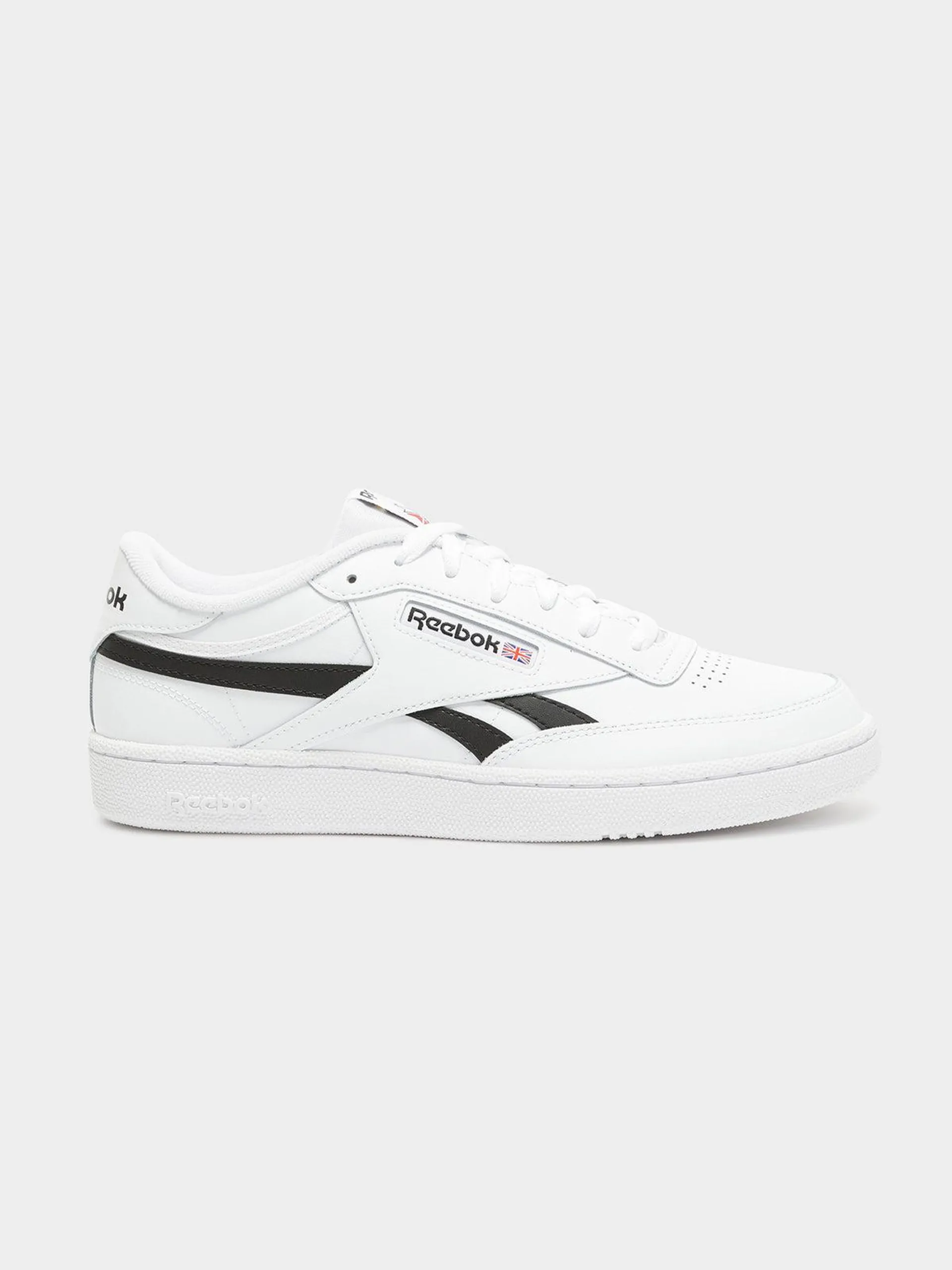 Unisex Club C Revenge Sneakers in White & Black