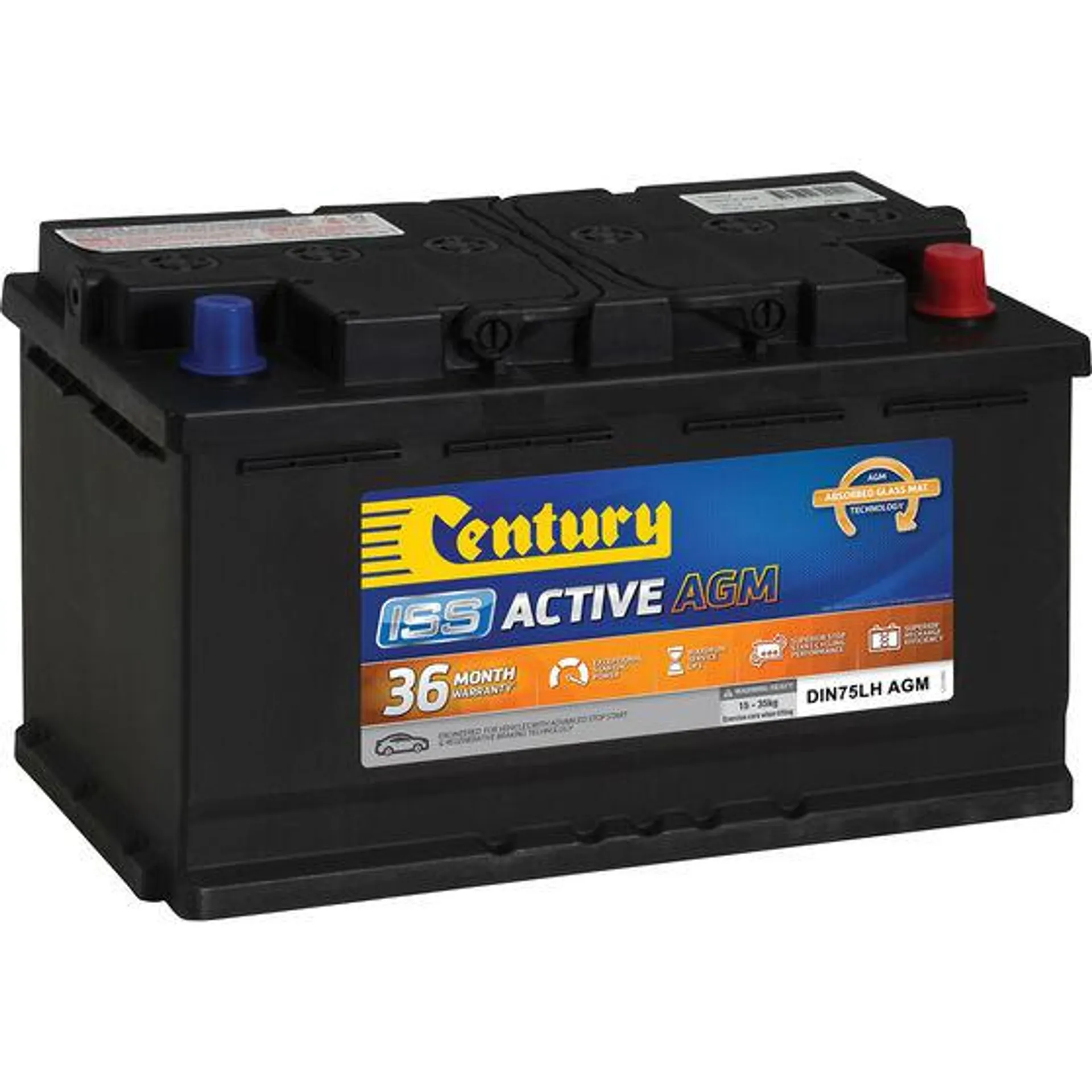 Century ISS Active Stop/Start Car Battery DIN75LHMF AGM