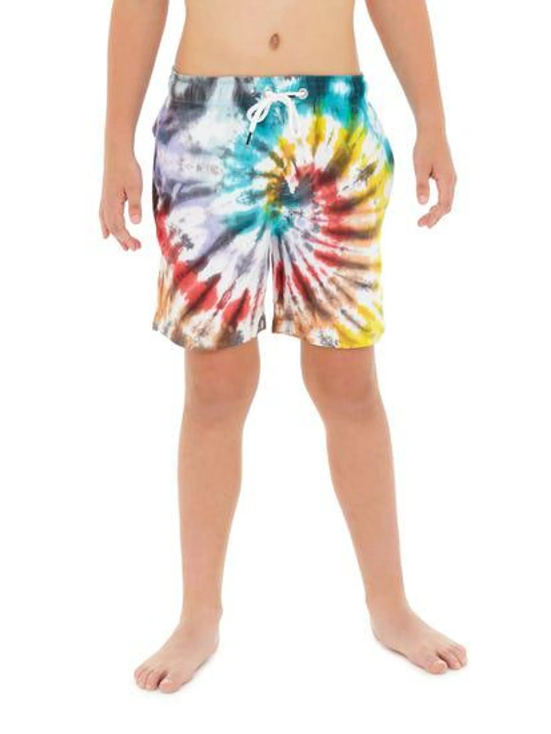 Prodigy Kids Multi Tie Dye Print Shorts