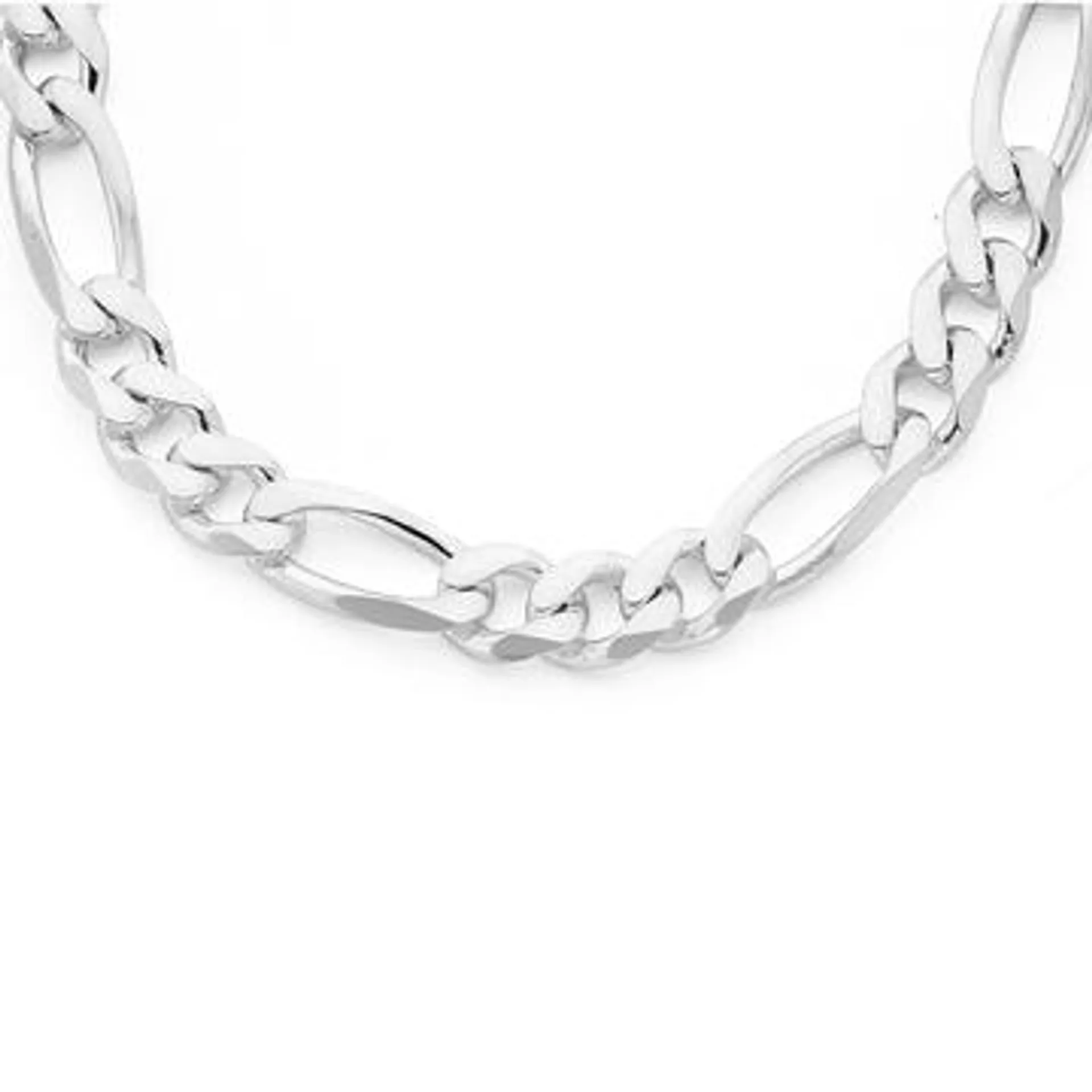 Sterling Silver 55cm Figaro Curb Chain