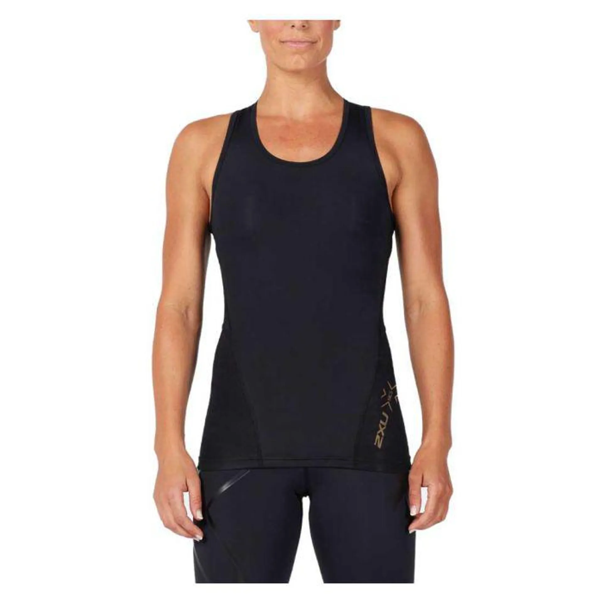 2XU MCS Cross Training Compression Top - Womens - Black/Gold