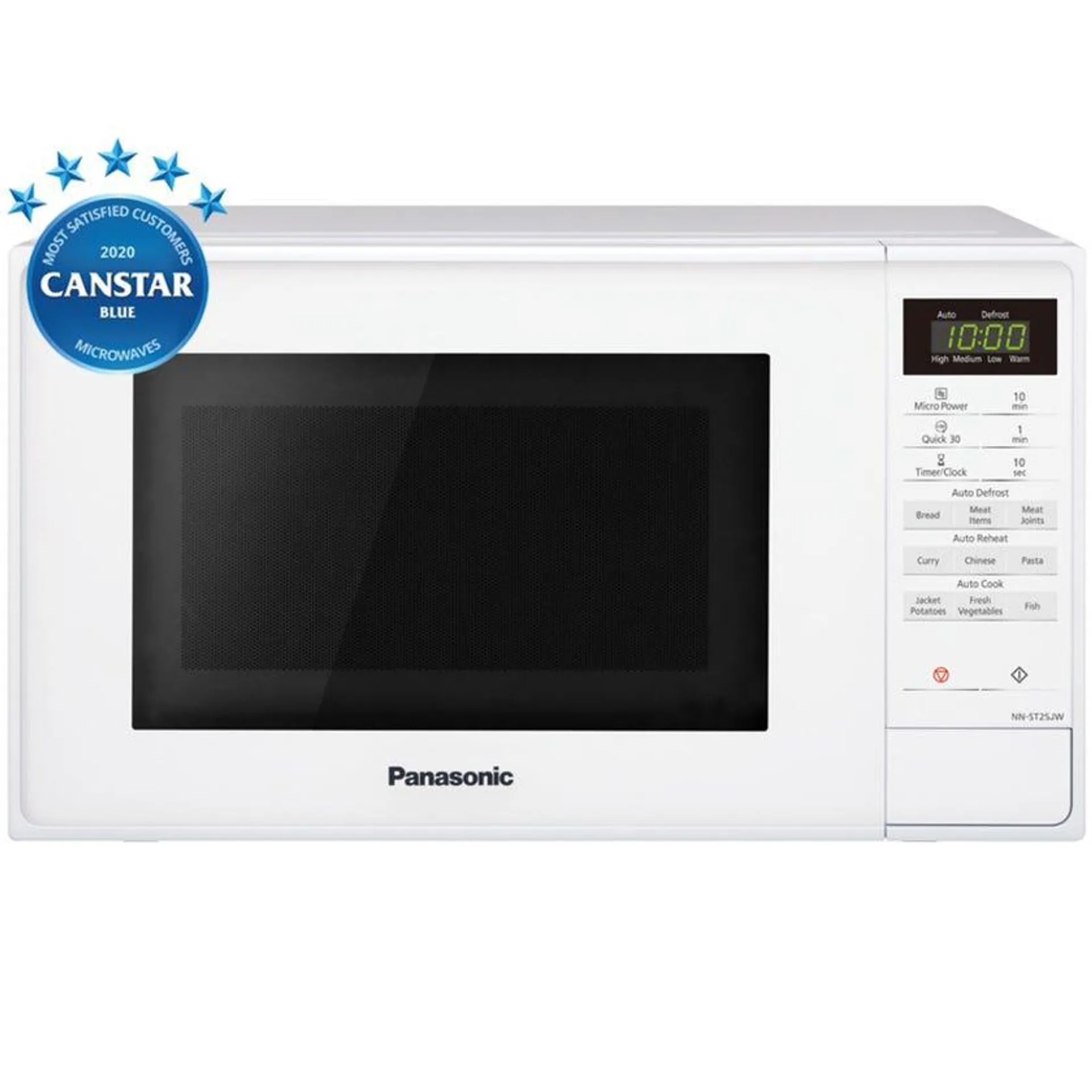 Panasonic NNST25JWQPQ 20L White 800W Microwave Oven