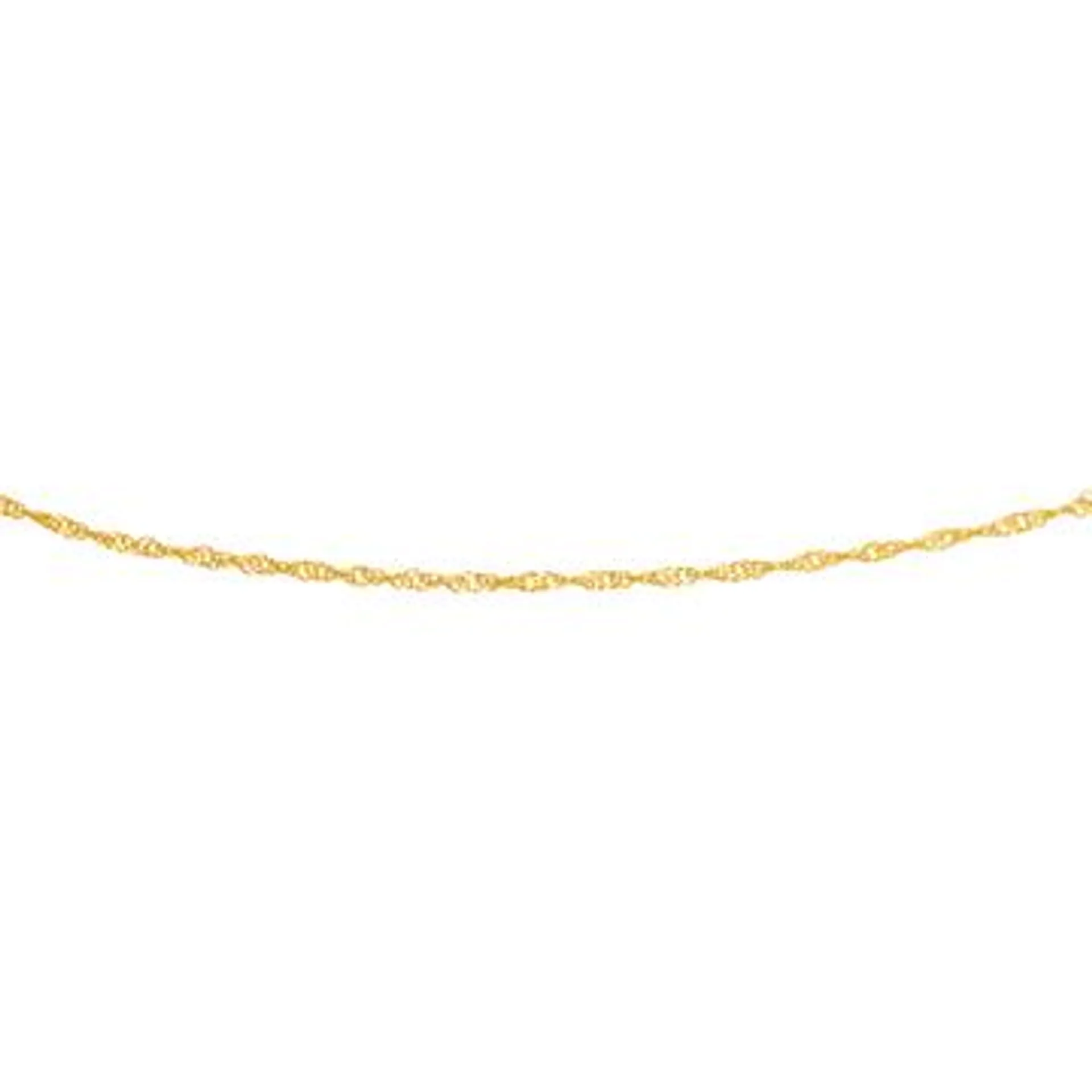 9ct Gold 27cm Solid Singapore Anklet