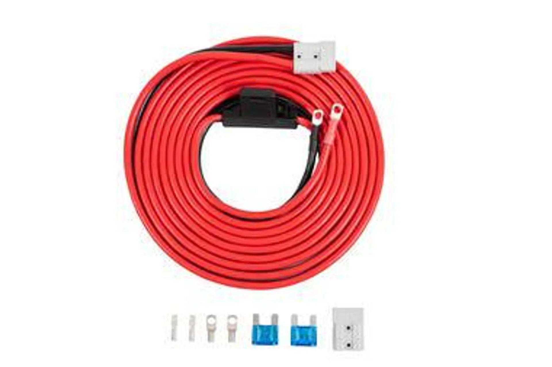 Kings 50A Wiring Kit | For DC Chargers + Trailers | Quick-Connect Anderson-Style Plugs | Inc Terminals + Fuses