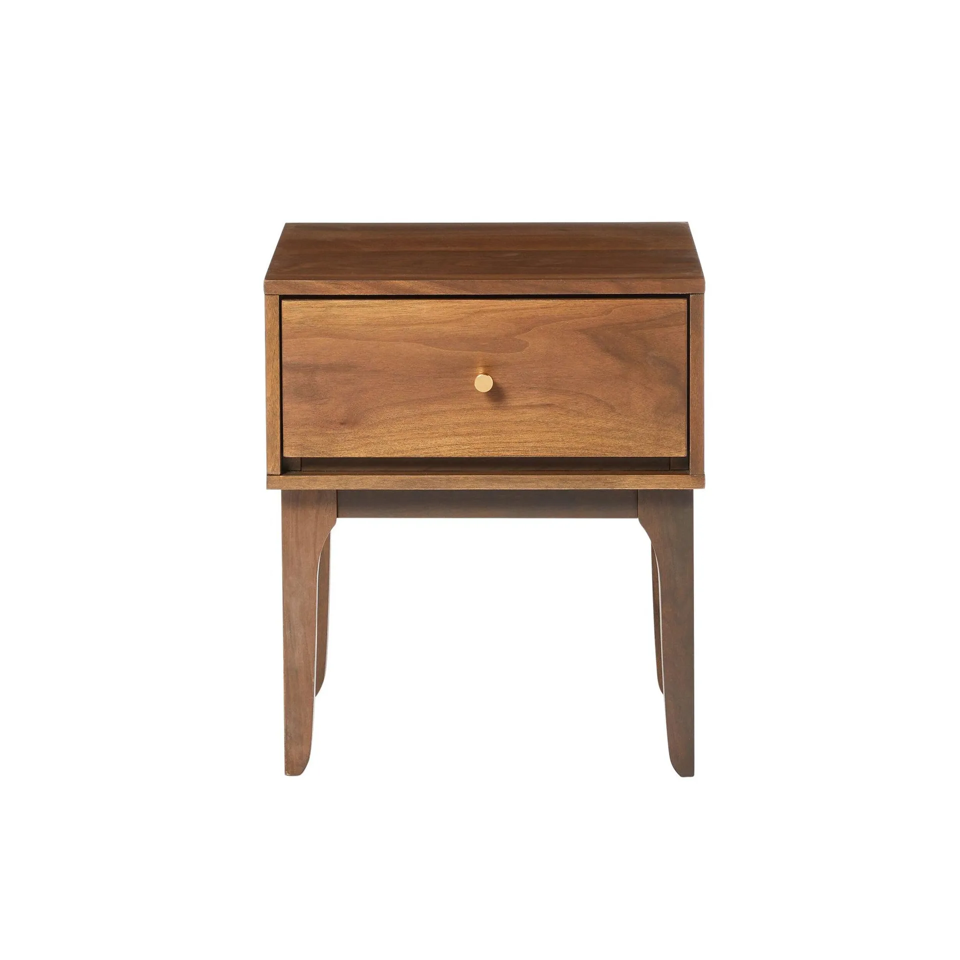 Vincent 1 Drawer Bedside Table Walnut