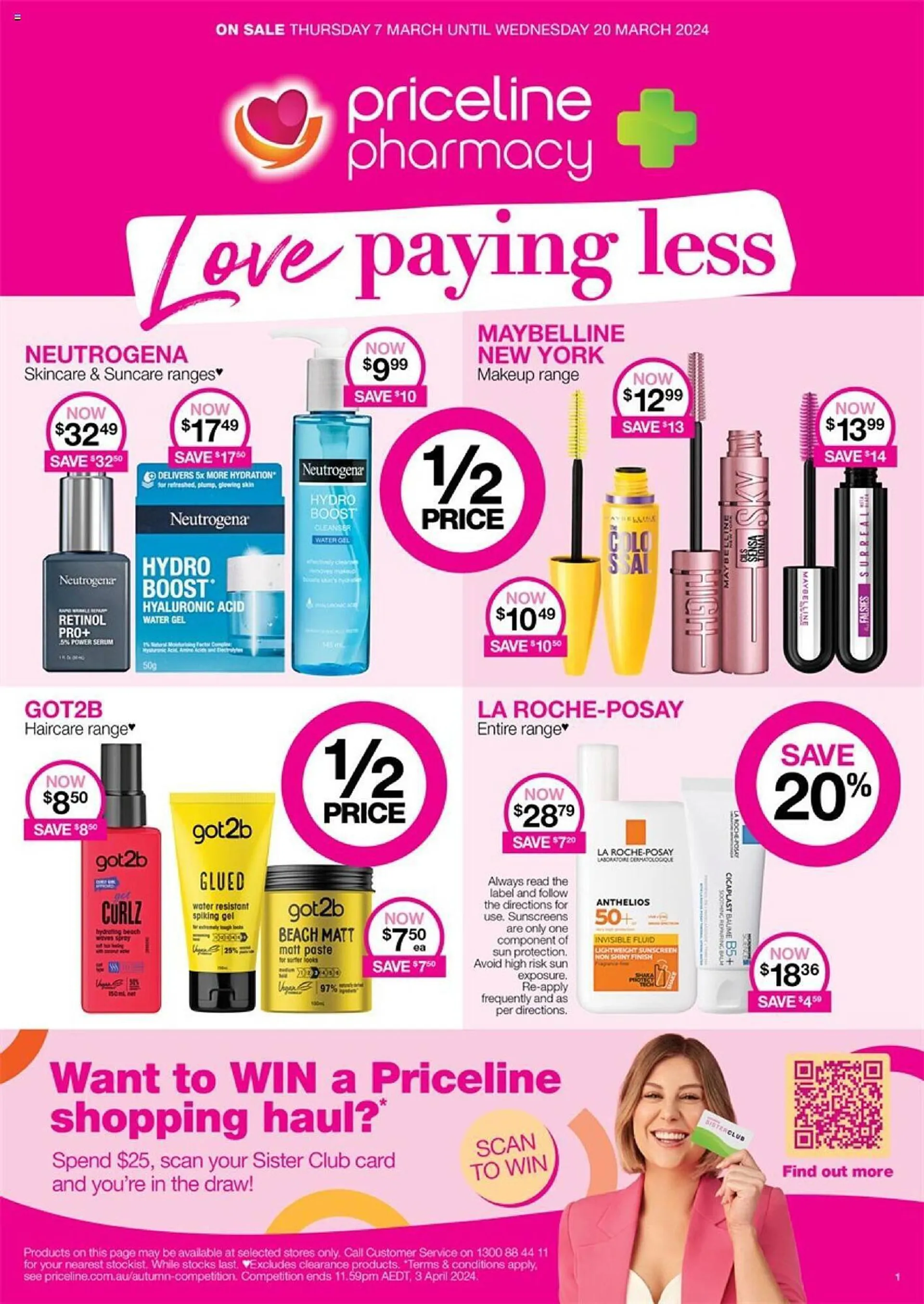 Priceline catalogue - Catalogue valid from 7 March to 20 March 2024 - page 1