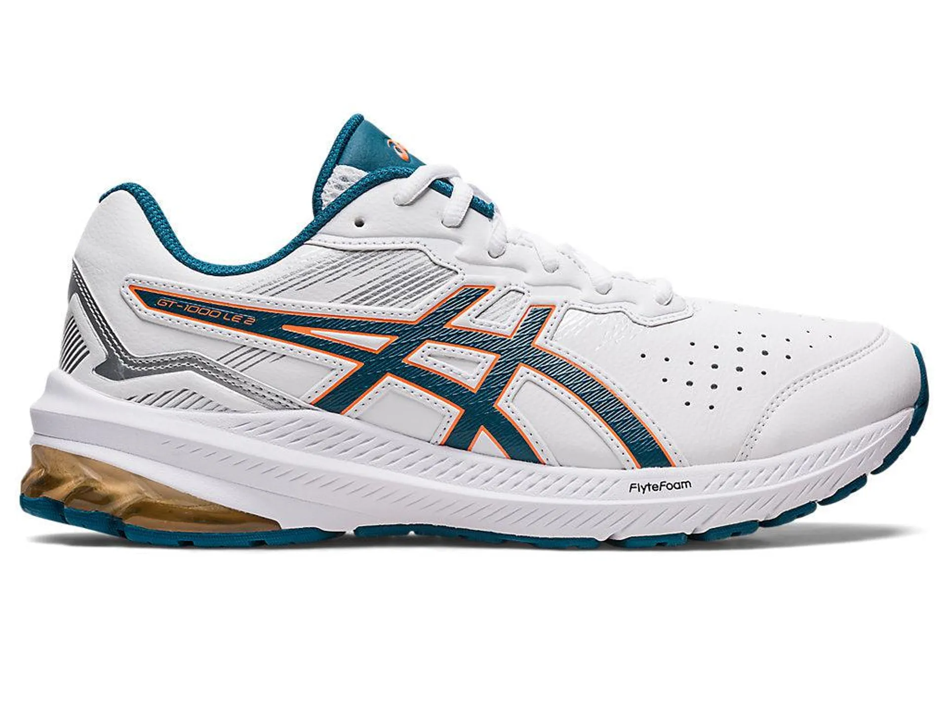 Asics GT-1000 LE 2 (2E) - Mens - White/Ink Teal