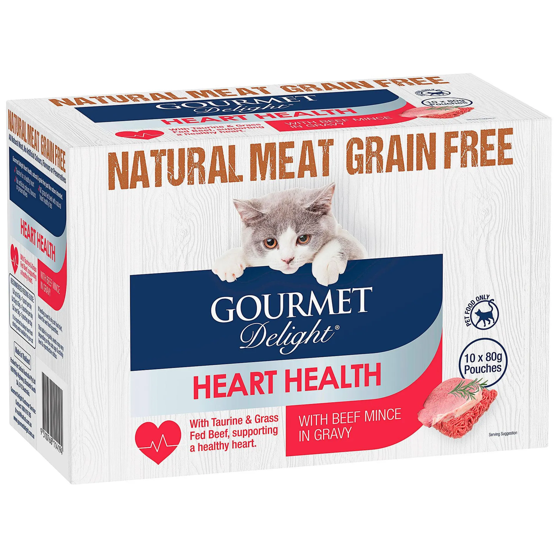 Gourmet Delight Heart Health Beef Mince in Gravy 10x80g