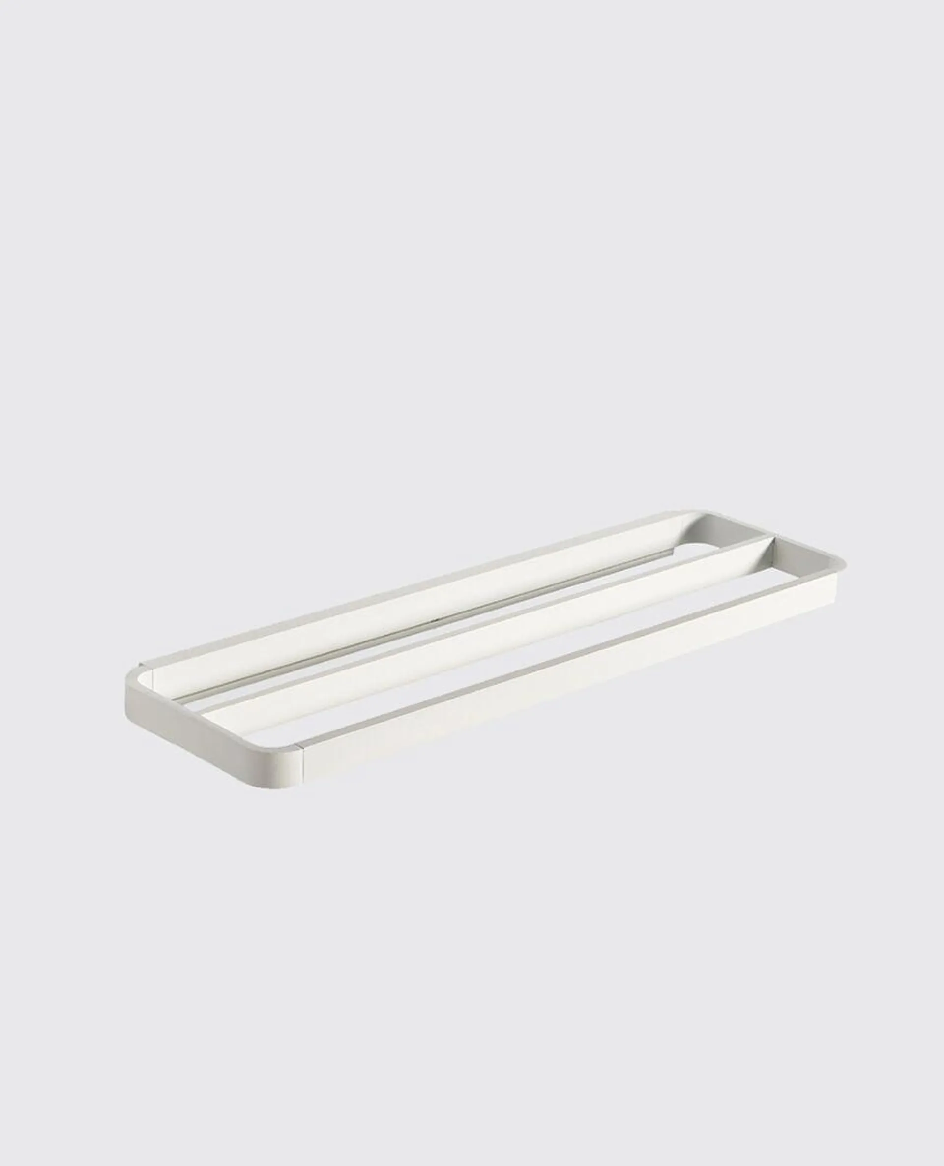 Zone Rim double towel rail - white - small