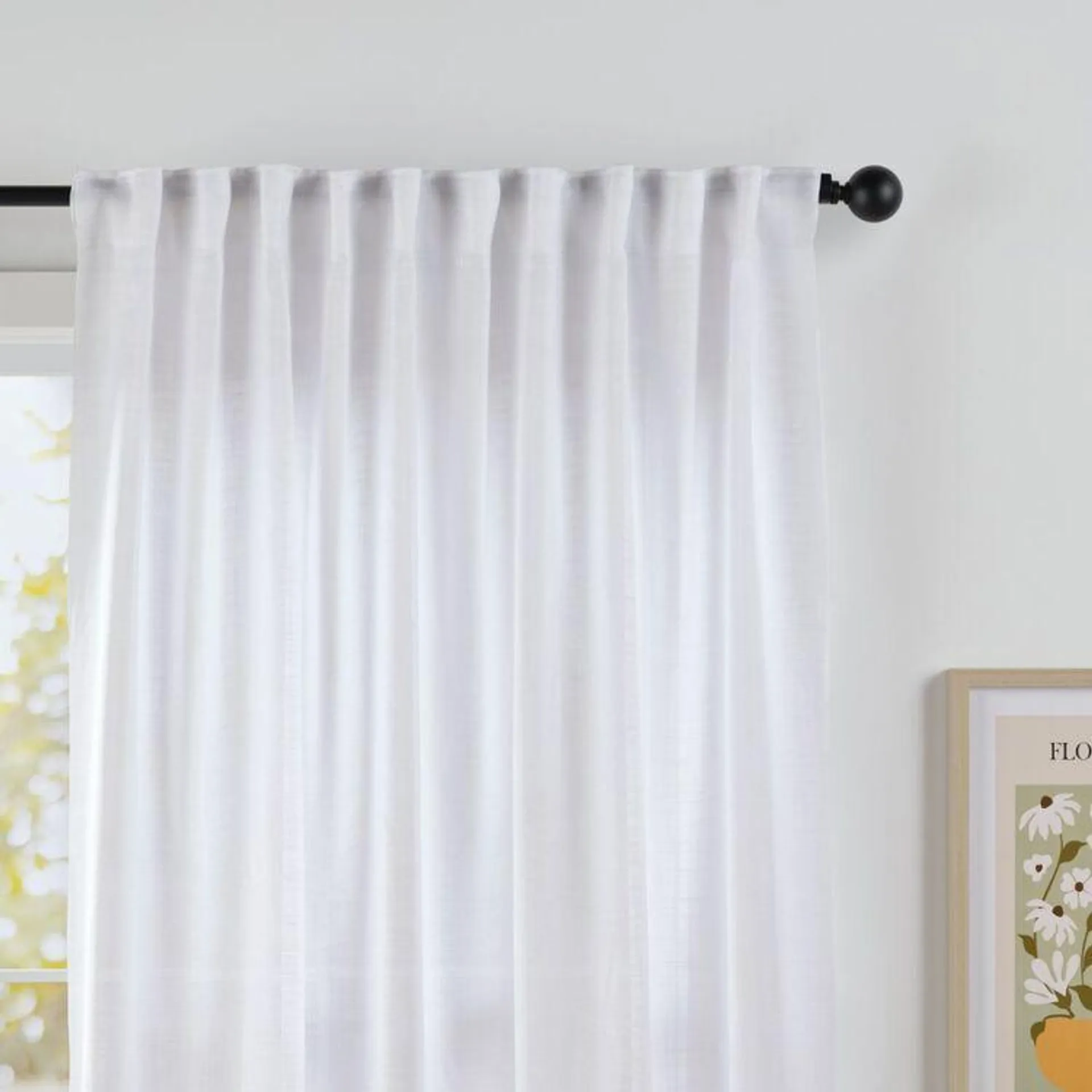 Gummerson Neutrals 270 cm Multi Header Cut, Hem & Hang Curtain Fabric Whisper 270 cm