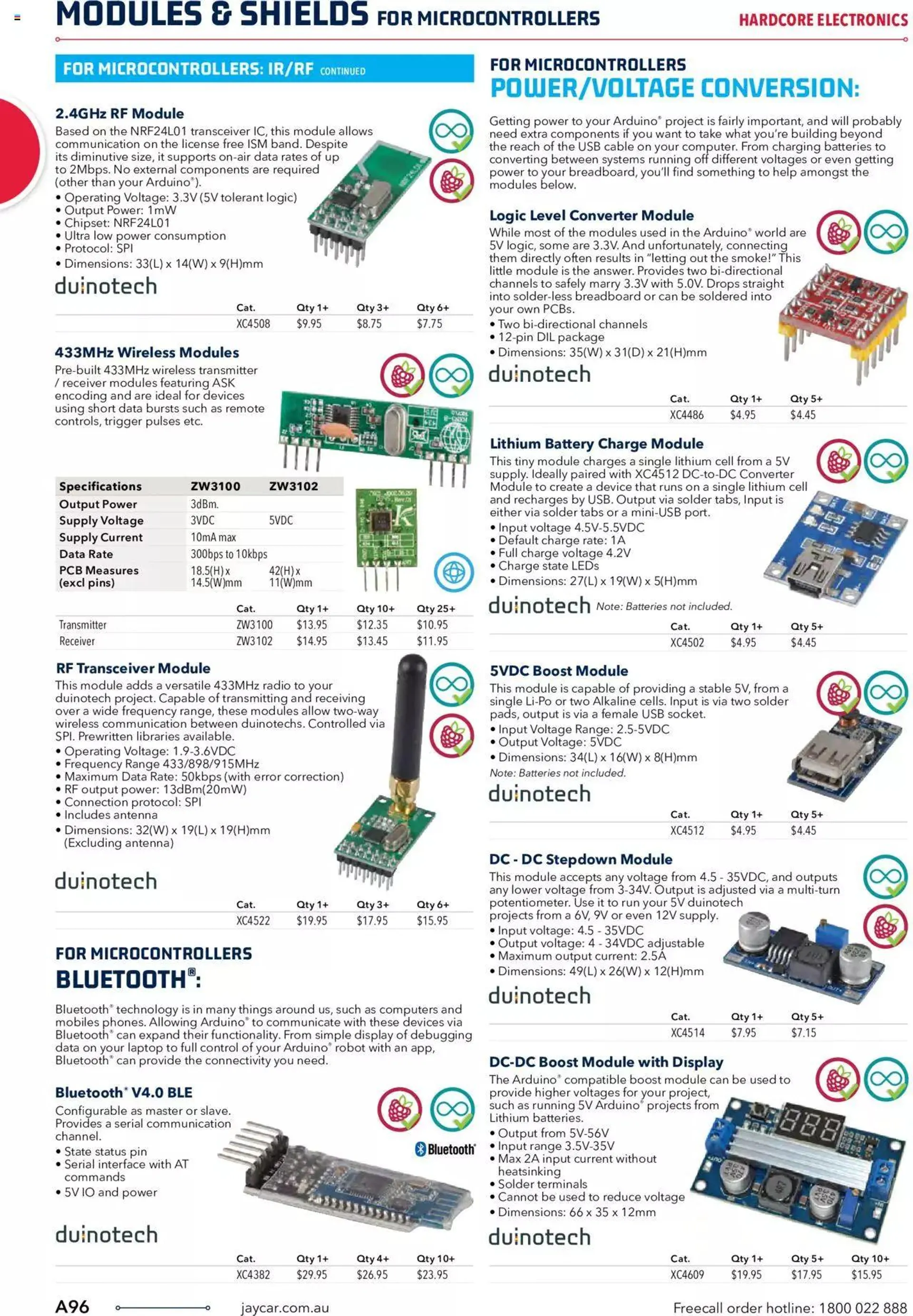 Jaycar Engineering And Scientific Catalogue Back - Catalogue valid from 27 October to 31 January 2024 - page 96