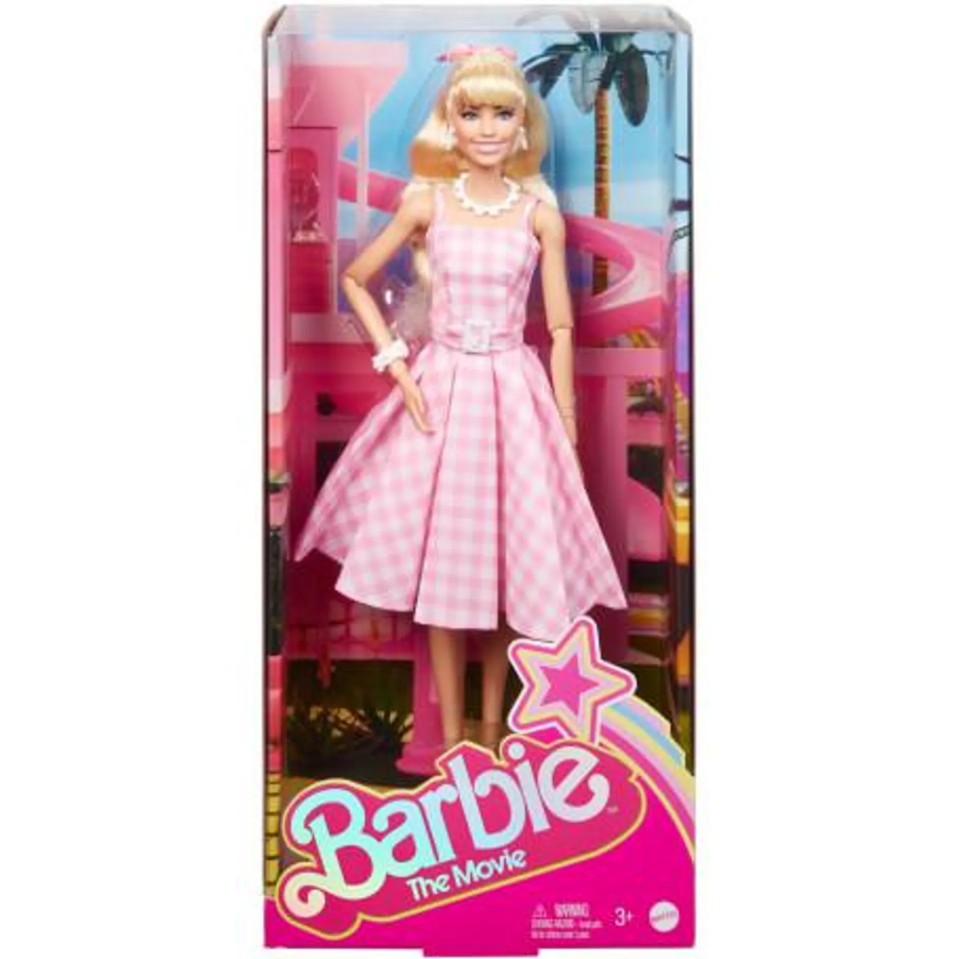 Barbie the Movie Barbie in Pink Gingham Dress