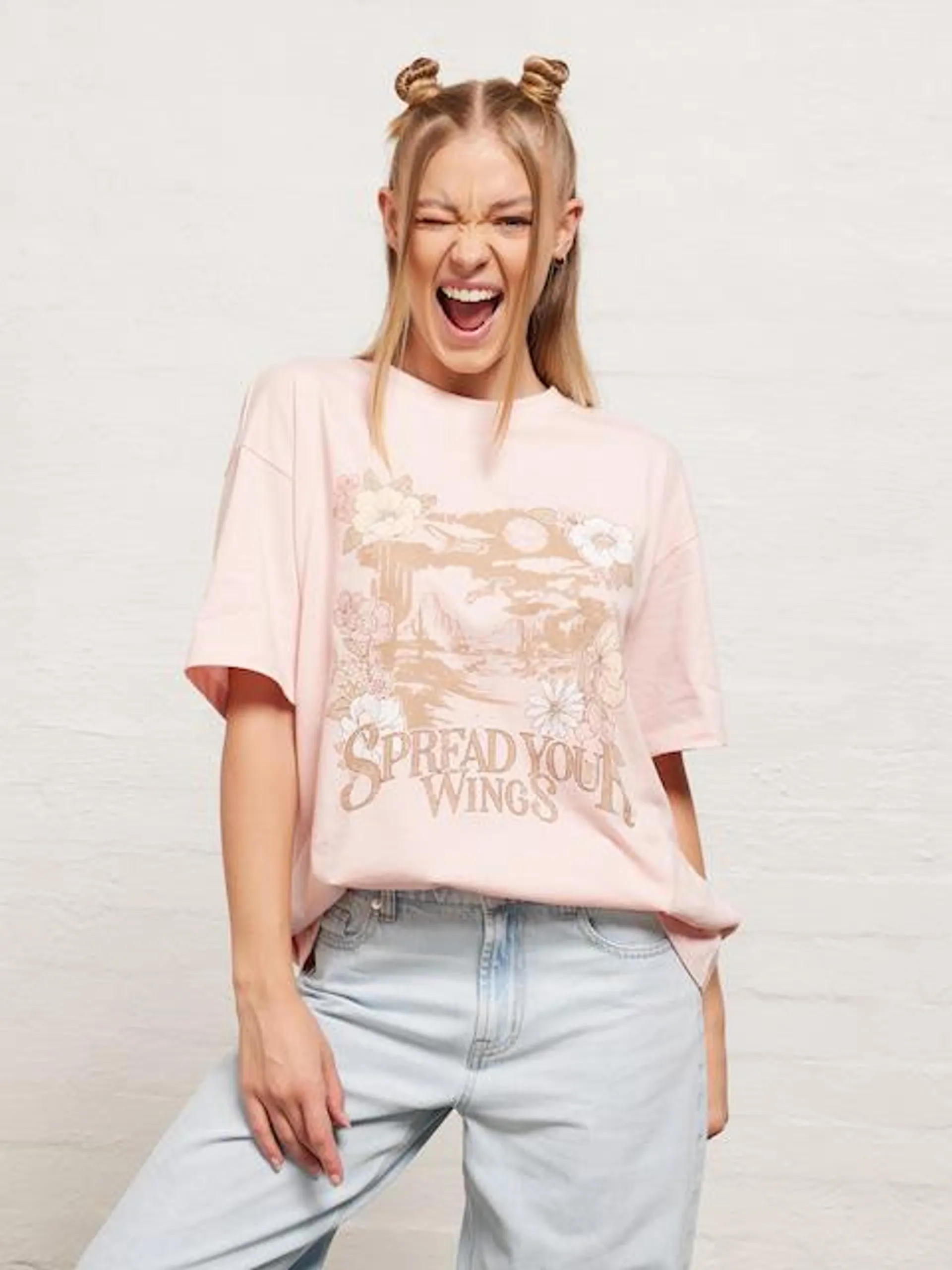 Spread Your Wings Oversized Tee