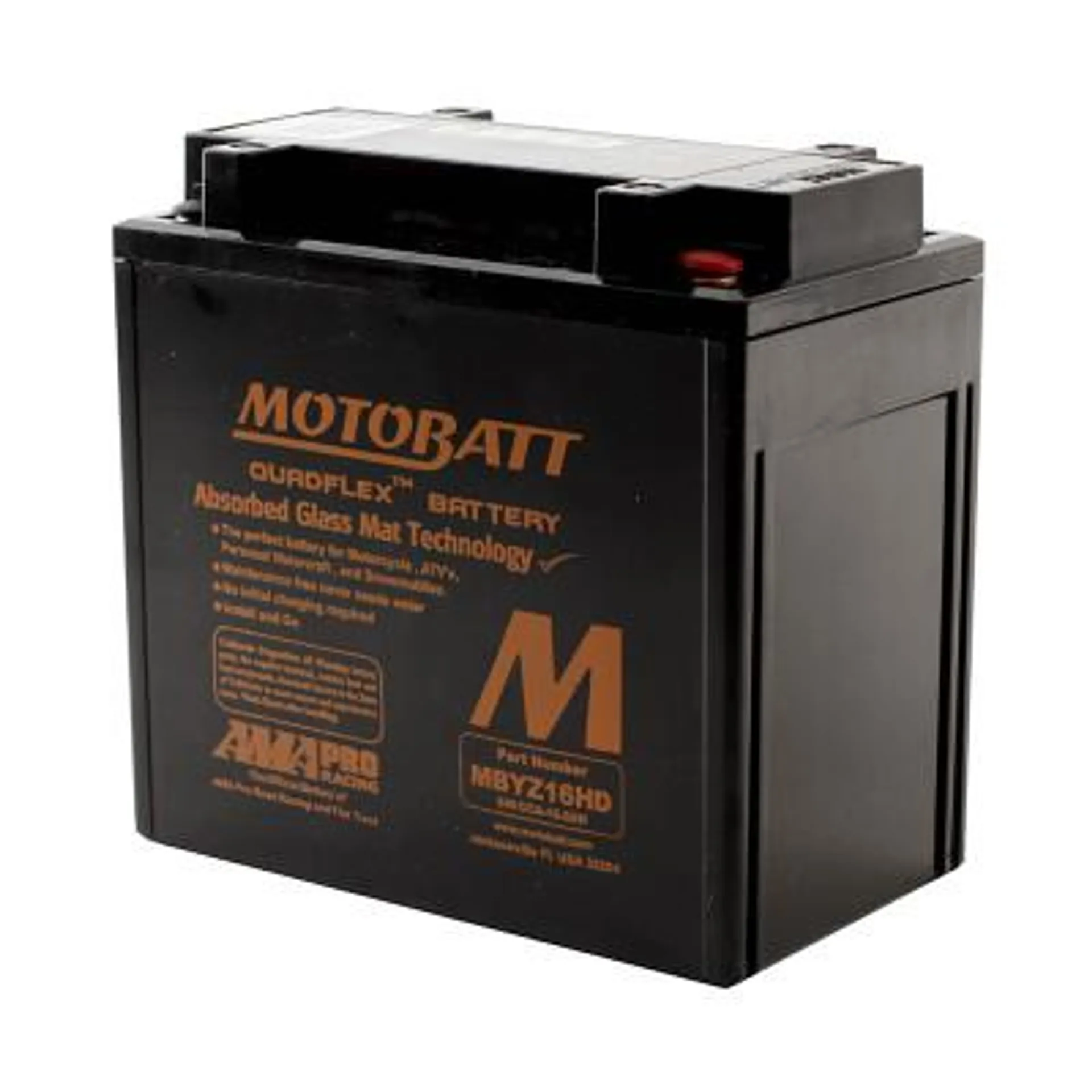 MBYZ16HD 12V Motobatt Battery