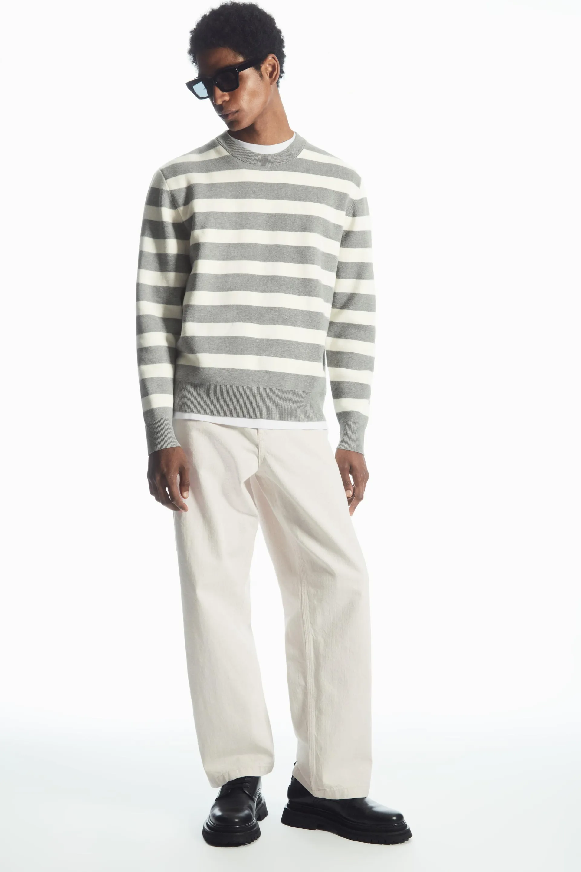 STRIPED KNITTED JUMPER