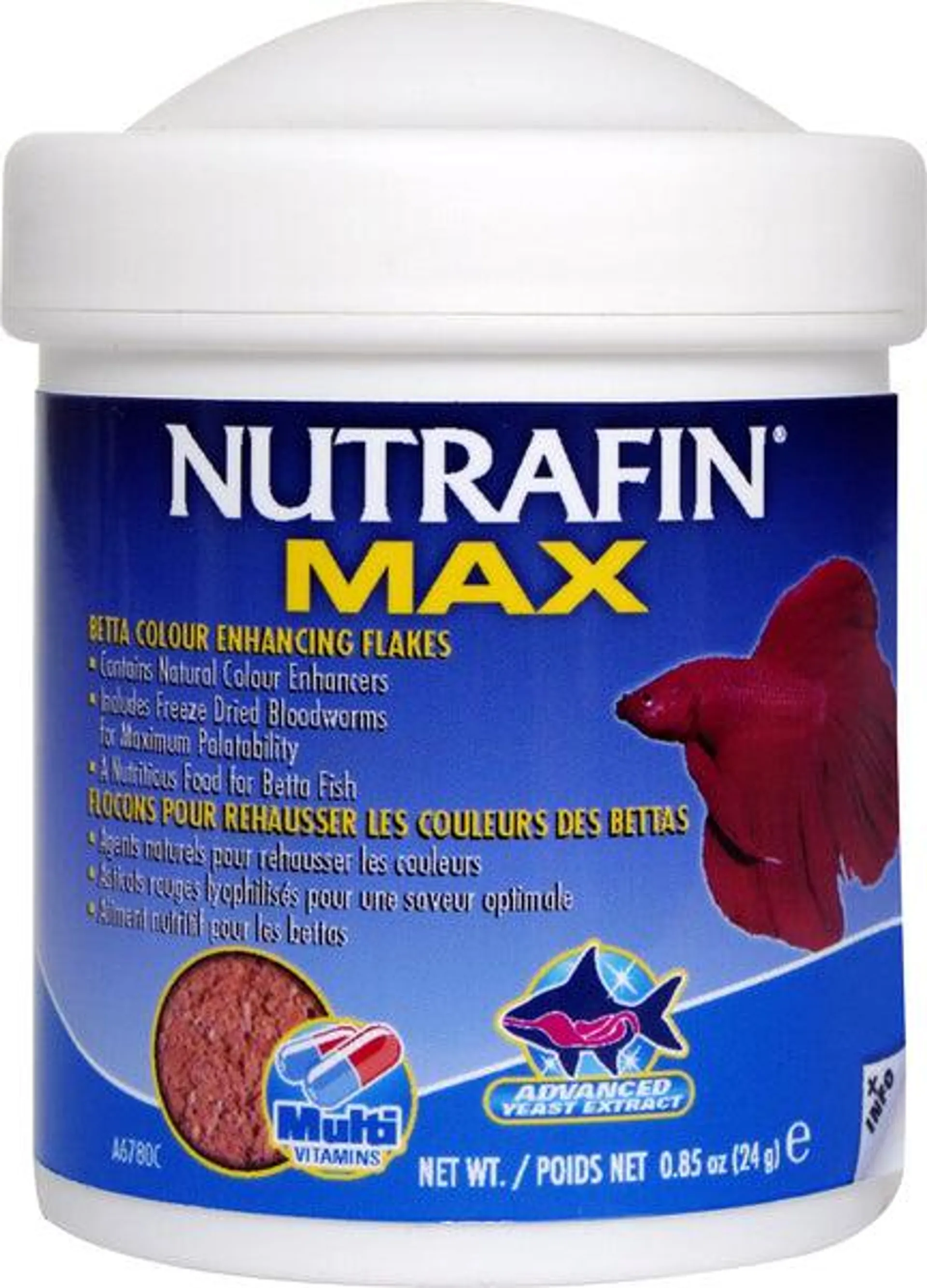 Nutrafin Max - Betta Colour Enhancing Flakes (24g)