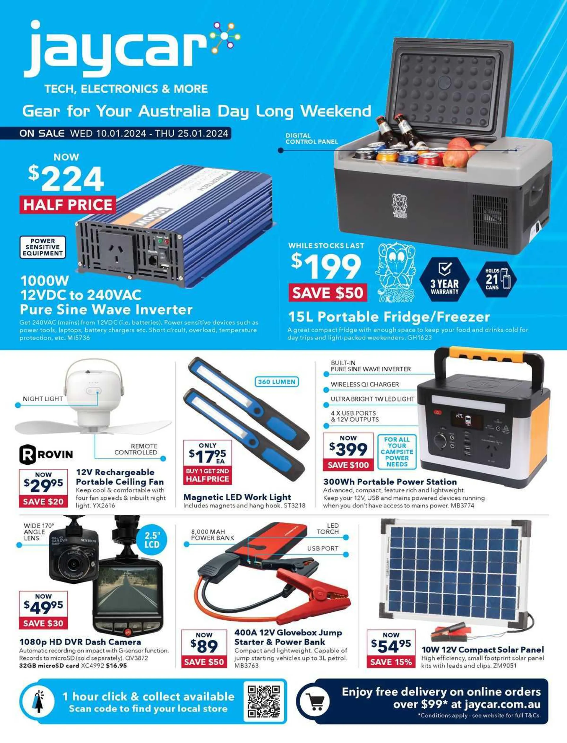 Jaycar Electronics Catalogue - Catalogue valid from 10 January to 25 January 2024 - page 1