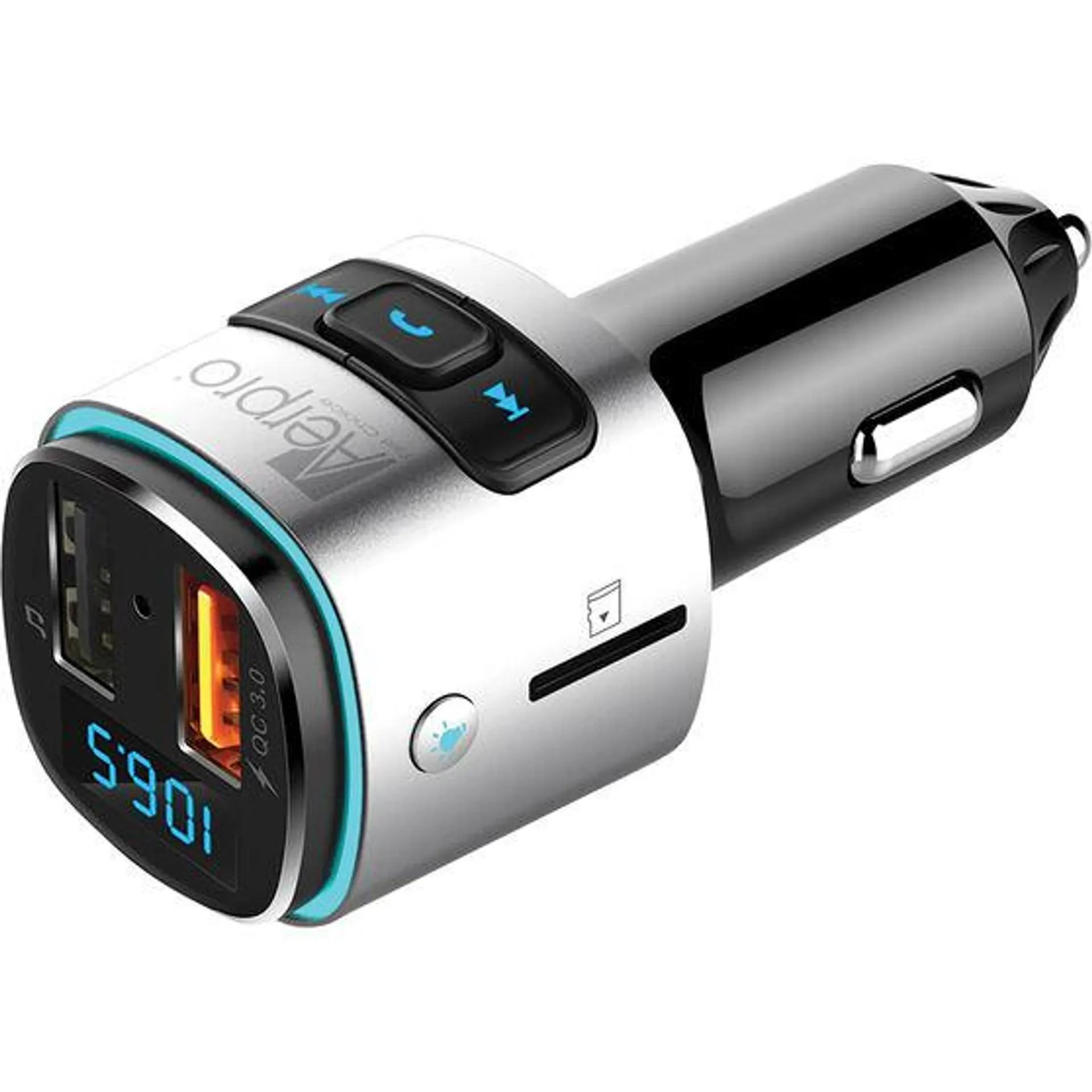 Aerpro Bluetooth FM Transmitter with QC3.0 USB APBT210