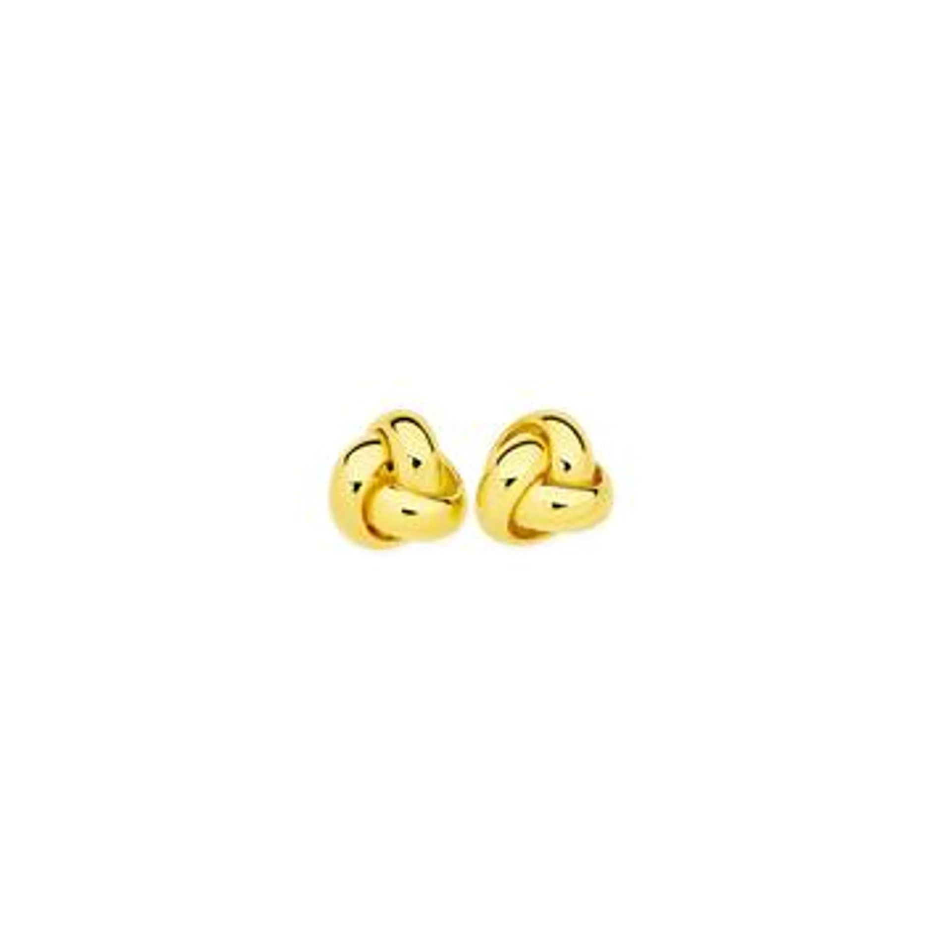 9ct Gold 5mm Love Knot Stud Earrings