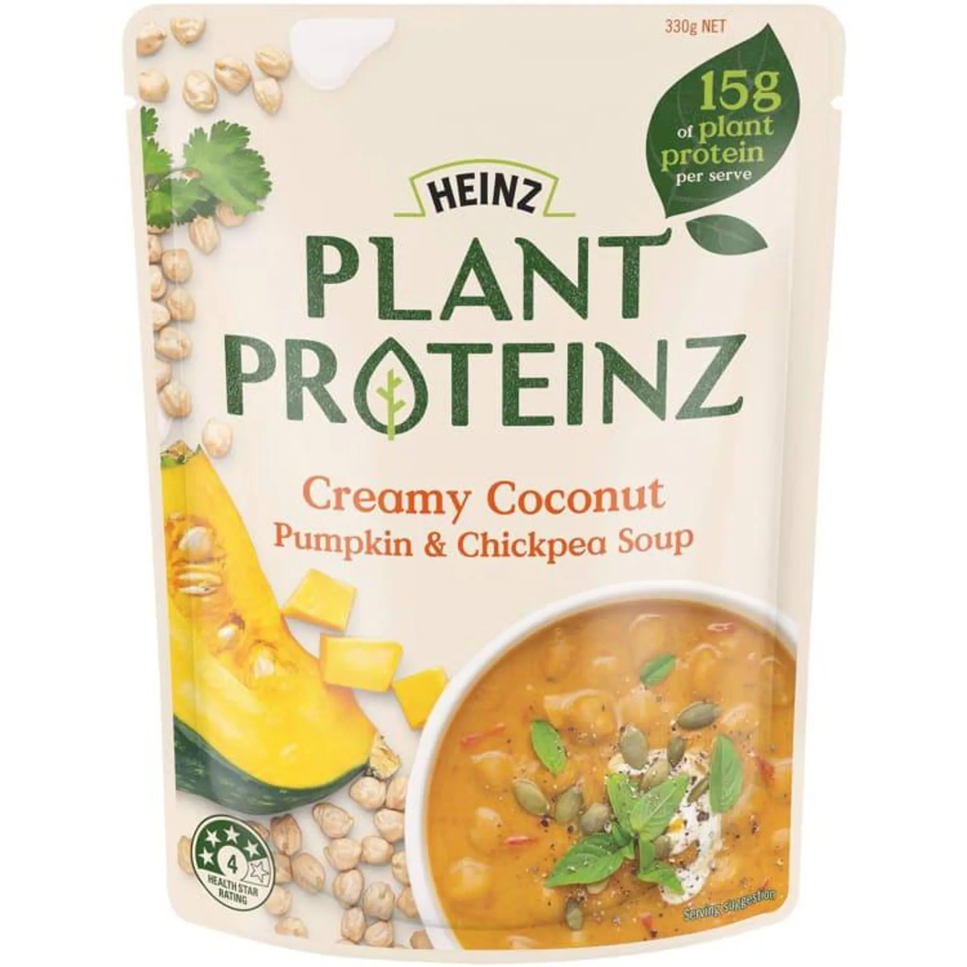 Heinz Plant Proteinz Creamy Coconut Pumpkin & Chickpea Soup