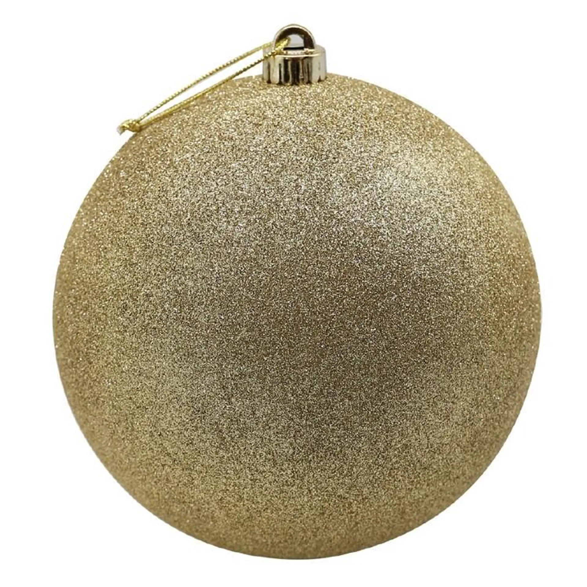 Jolly & Joy Glitter Bauble Gold