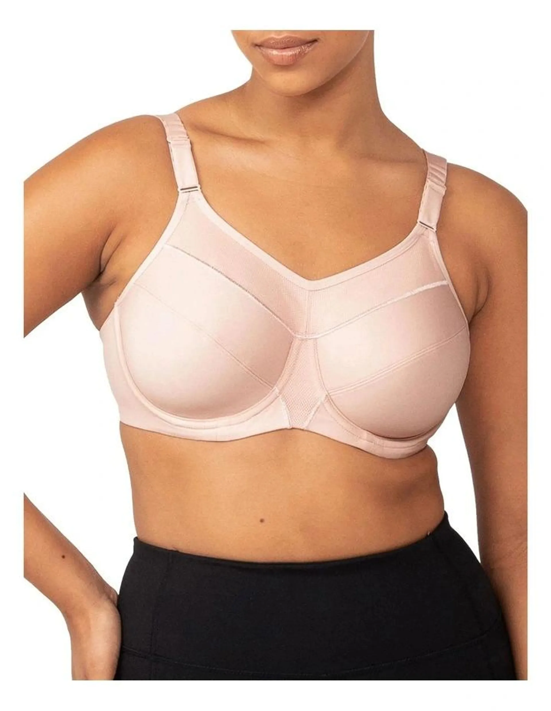 Triaction Ultra Underwire Sports Bra in Fig Pink