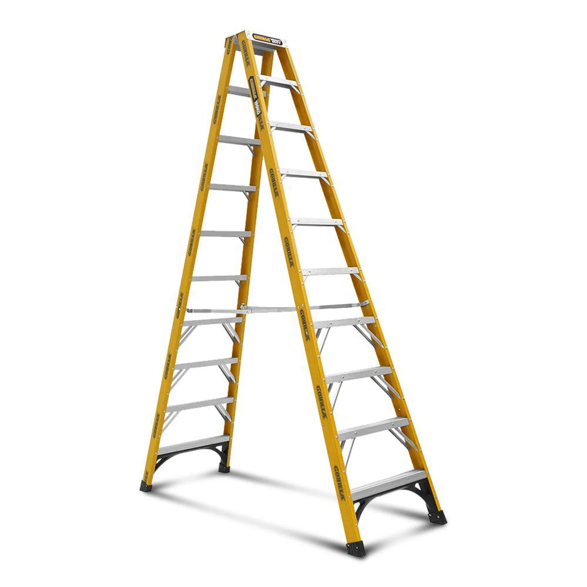 Gorilla FSM010-HD 3.0m 180kg 10-Step Double Sided Fibreglass Ladder