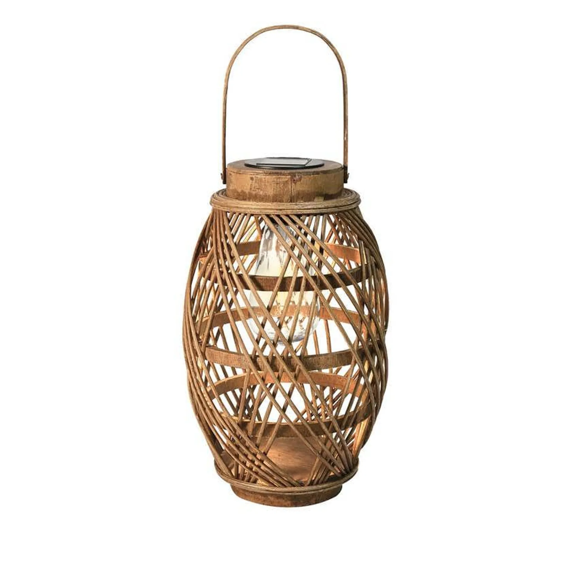 Mirabella Solar Rattan Outdoor Lantern