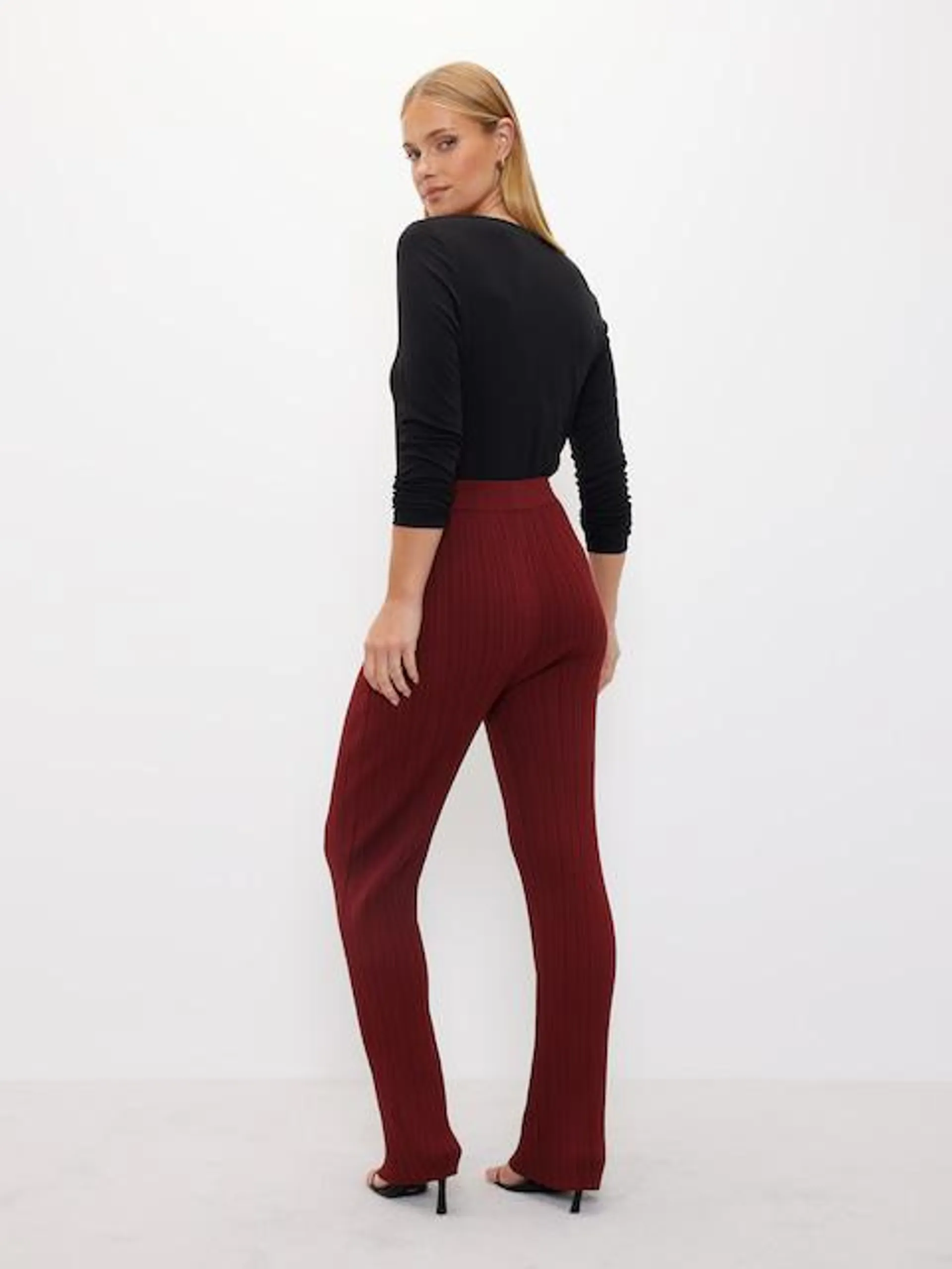 Ricky Ribbed Knit Pants